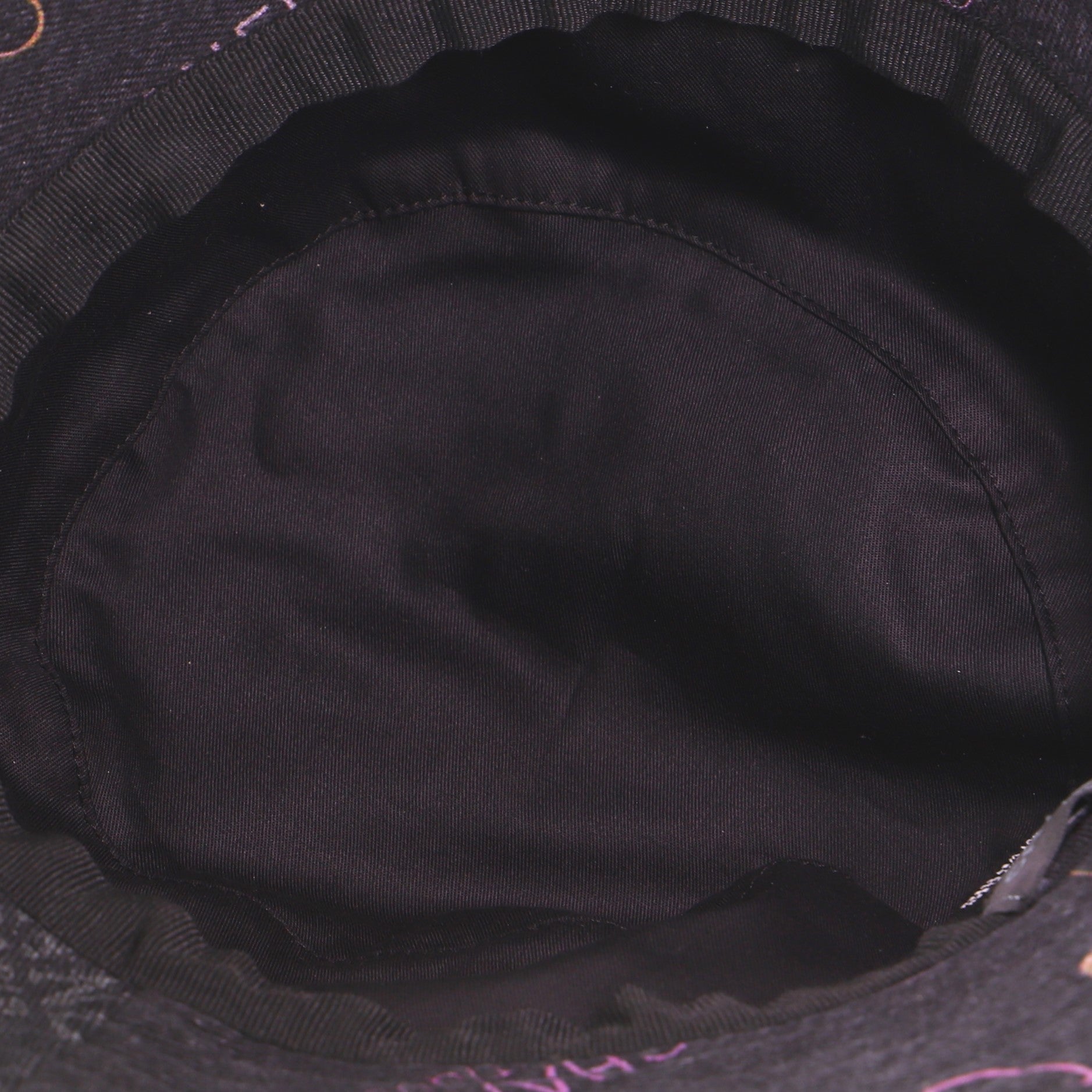 Denim Mood Bucket Hat Logo Printed Denim Medium