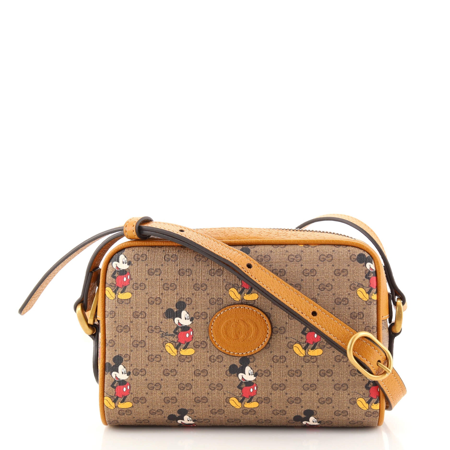 Disney Mickey Mouse Shoulder Bag Printed Mini GG Coated Canvas Mini