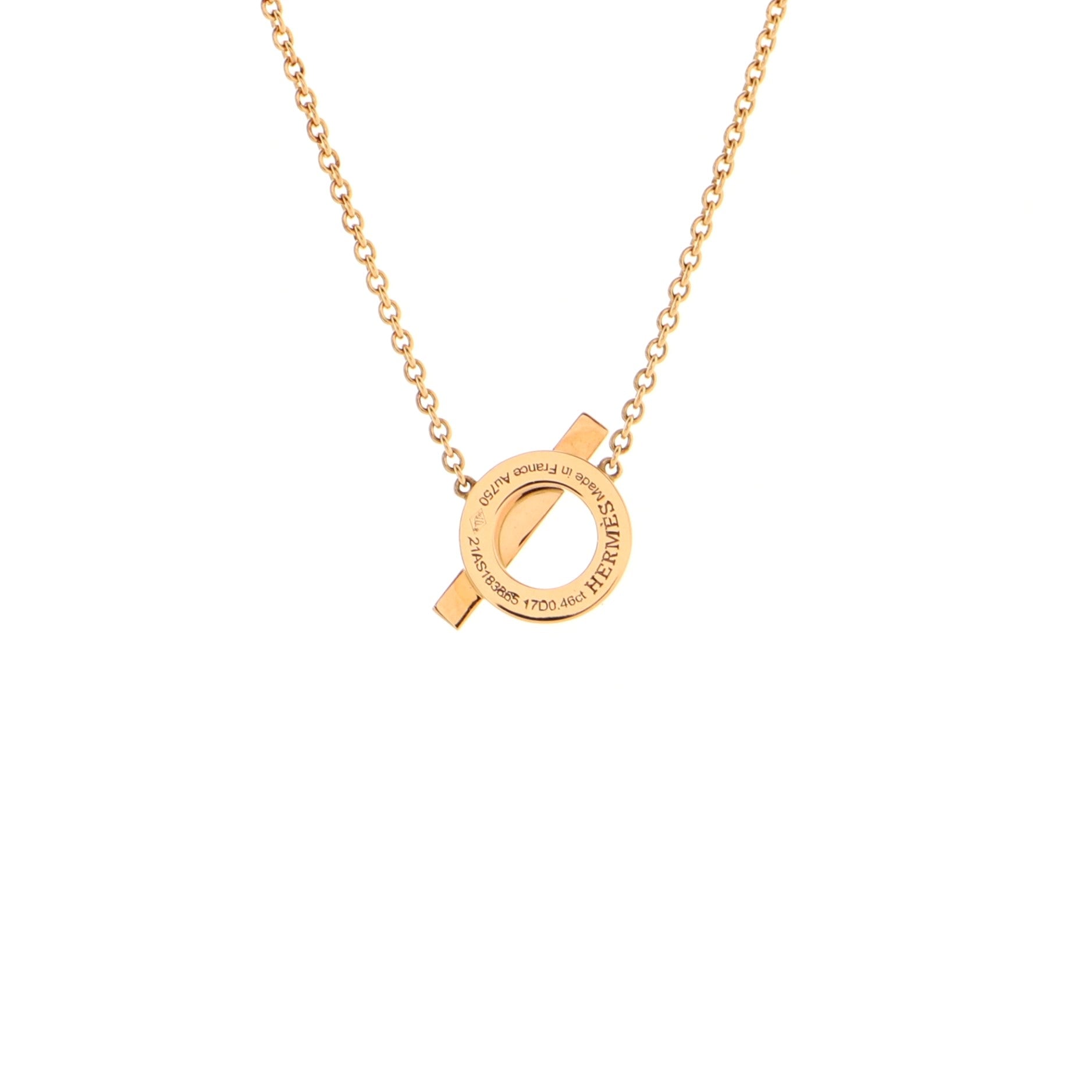 Finesse Pendant Necklace 18K Rose Gold and Diamonds