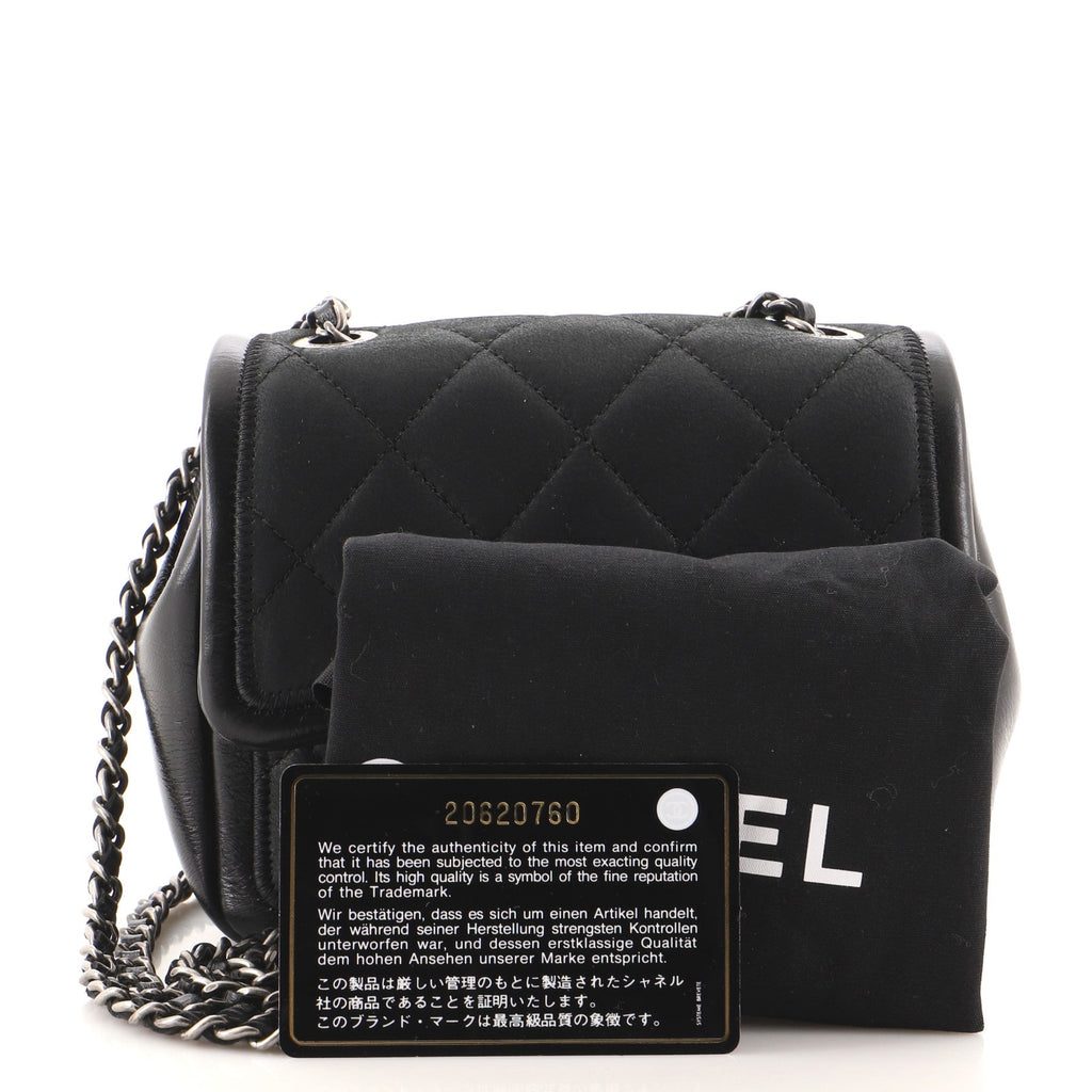 Graphic Flap Bag Quilted Calfskin Mini