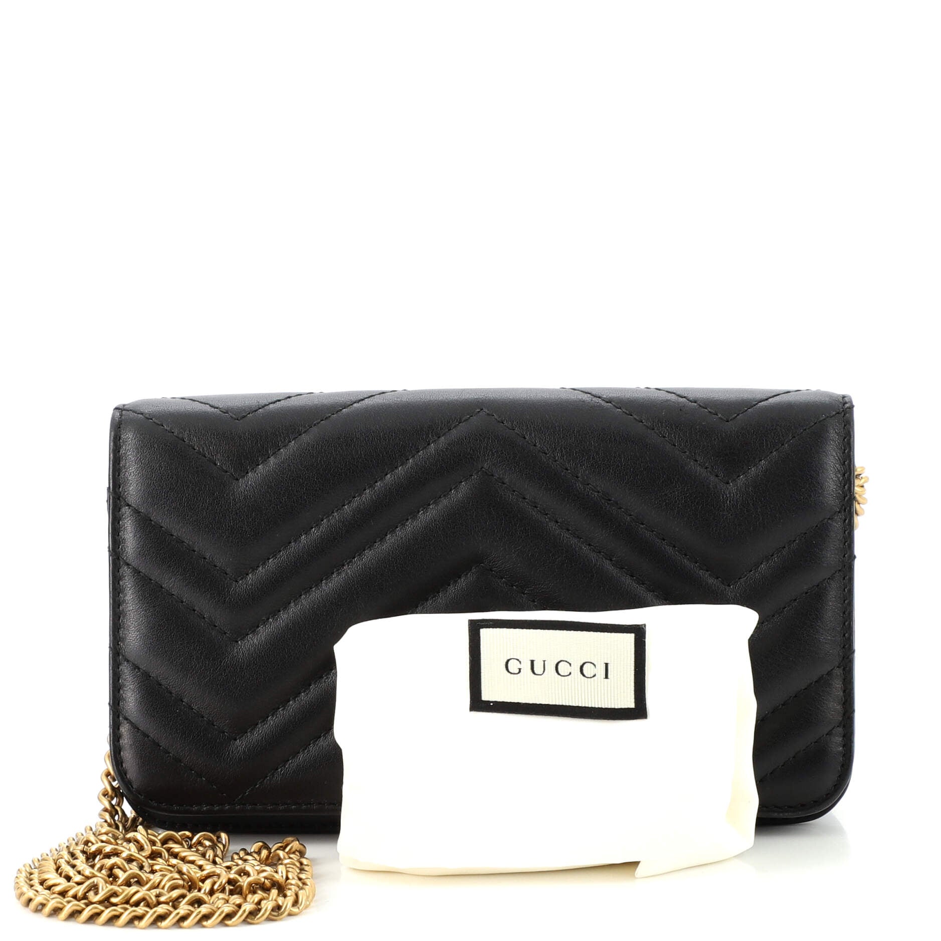 GG Marmont Chain Flap Bag Matelasse Leather Mini