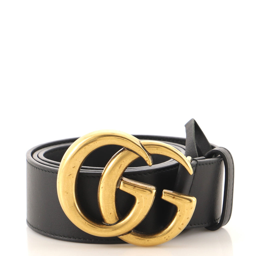 GG Marmont Belt Leather Wide 80