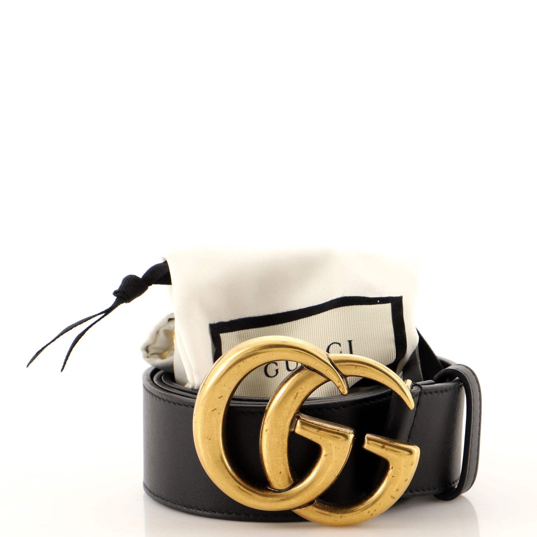 GG Marmont Belt Leather Wide 80