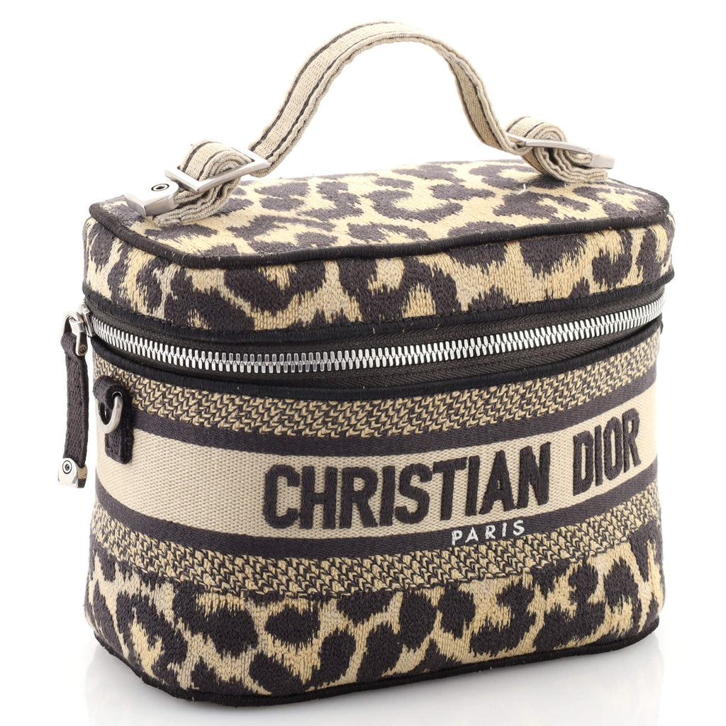 DiorTravel Convertible Vanity Case Mizza Embroidered Canvas Small