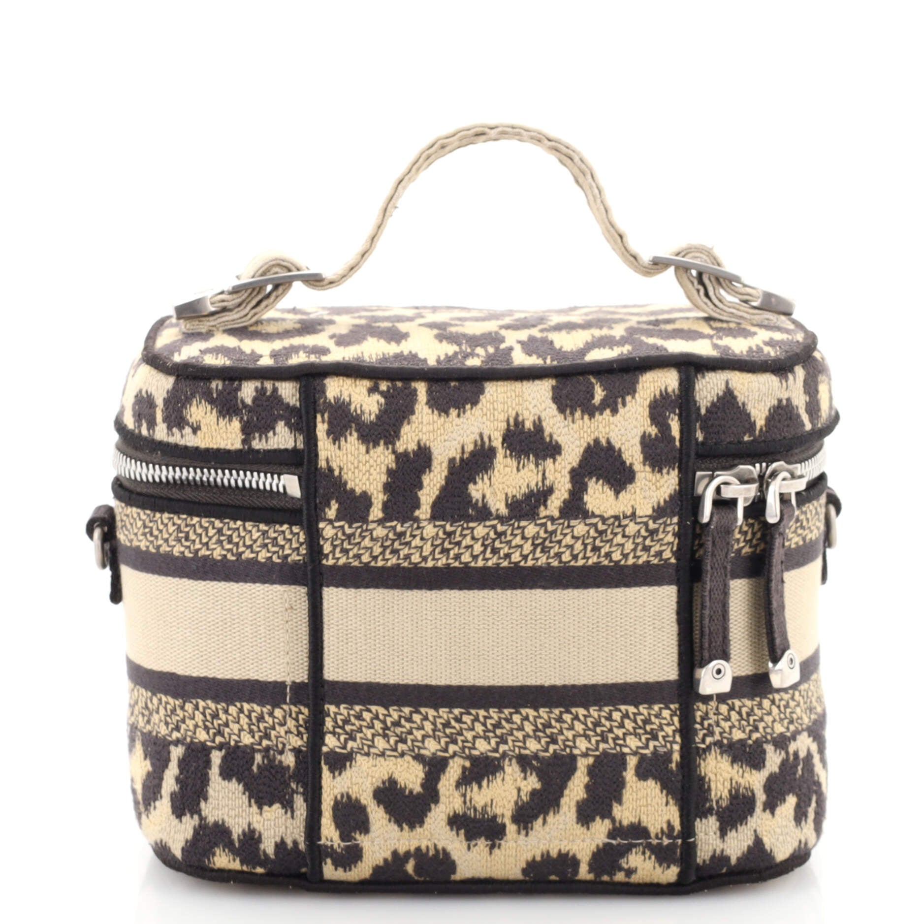 DiorTravel Convertible Vanity Case Mizza Embroidered Canvas Small