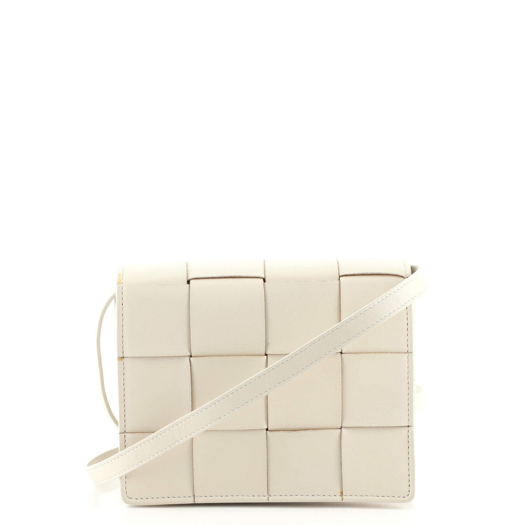 Cassette Crossbody Bag Maxi Intrecciato Leather Mini
