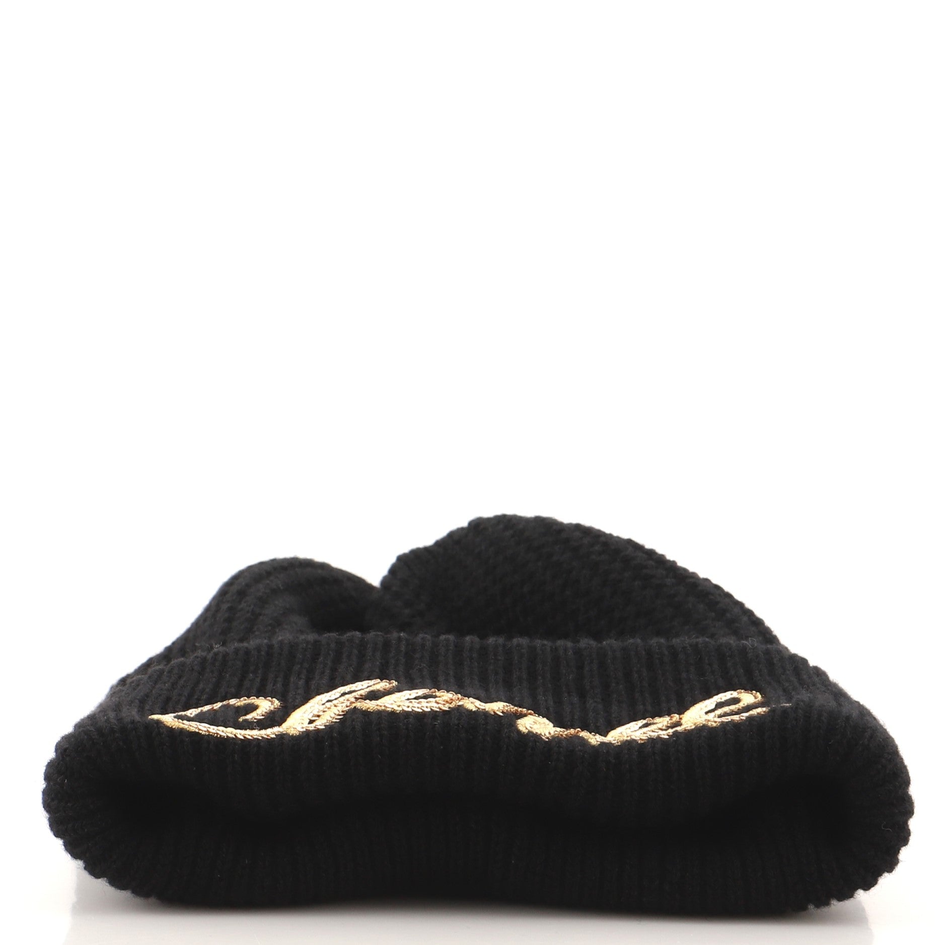 Logo Beanie Cashmere with Sequins XS