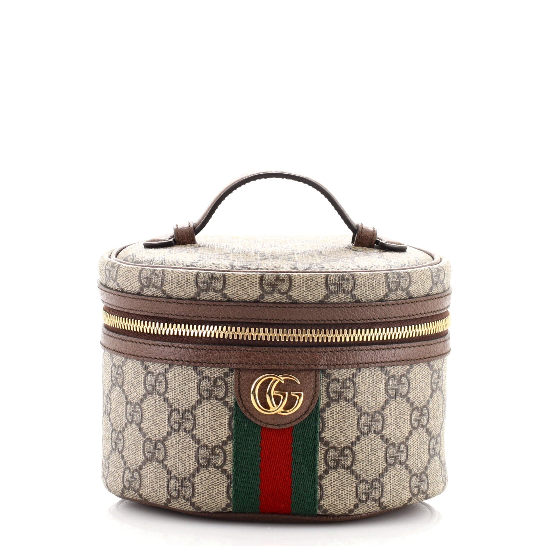 Ophidia Top Handle Cosmetic Case GG Coated Canvas Mini