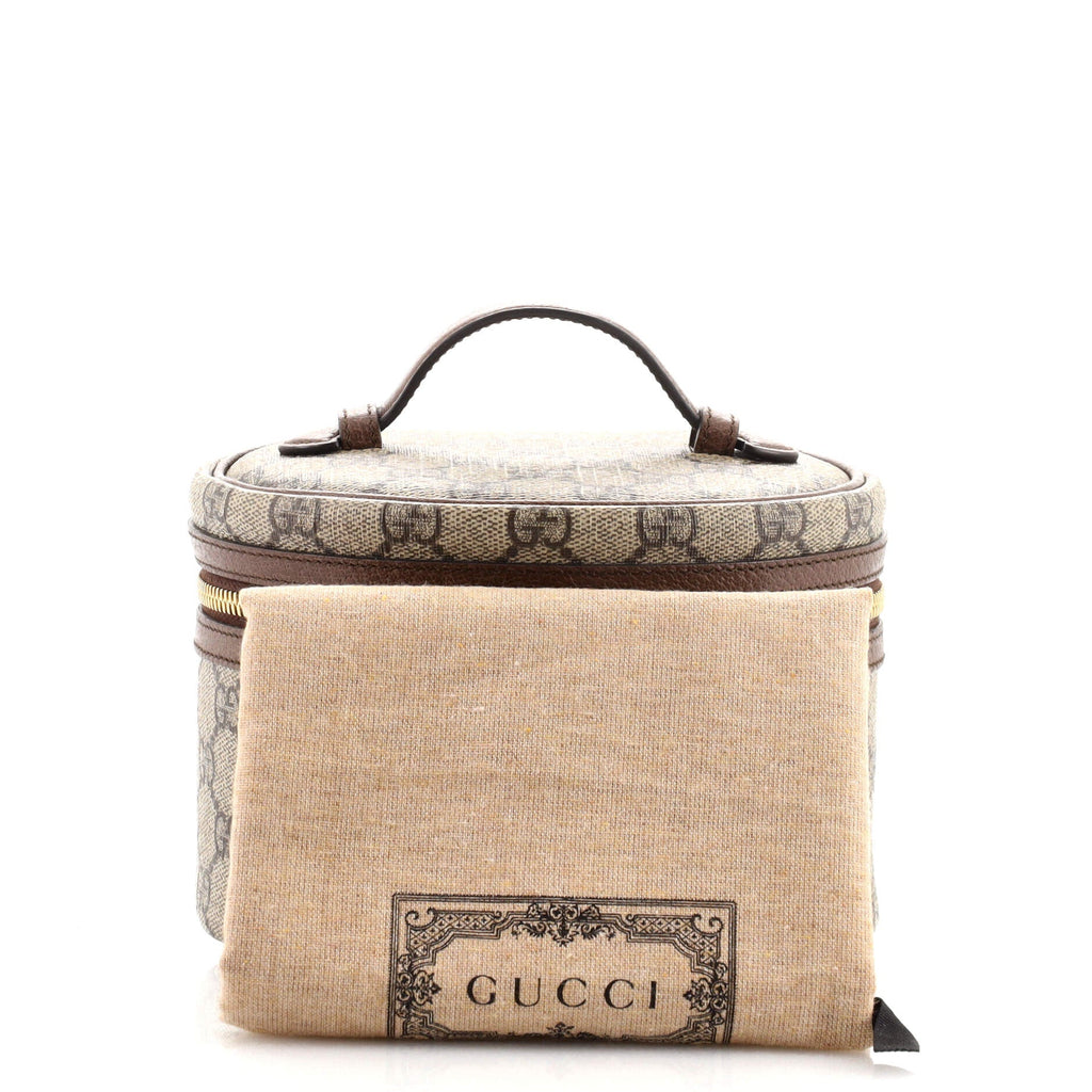 Ophidia Top Handle Cosmetic Case GG Coated Canvas Mini