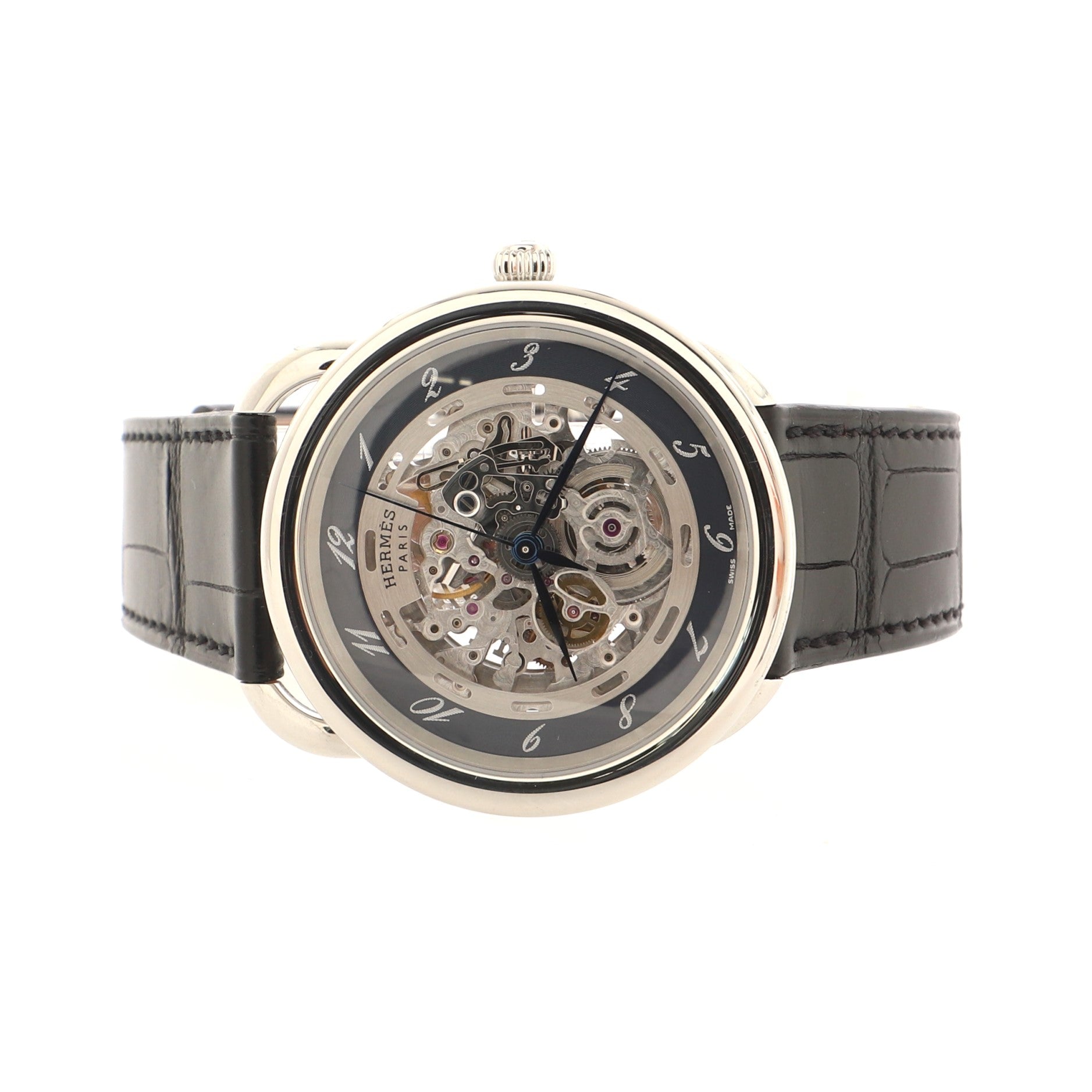 Arceau Squelette Automatic Watch Stainless Steel and Alligator 41