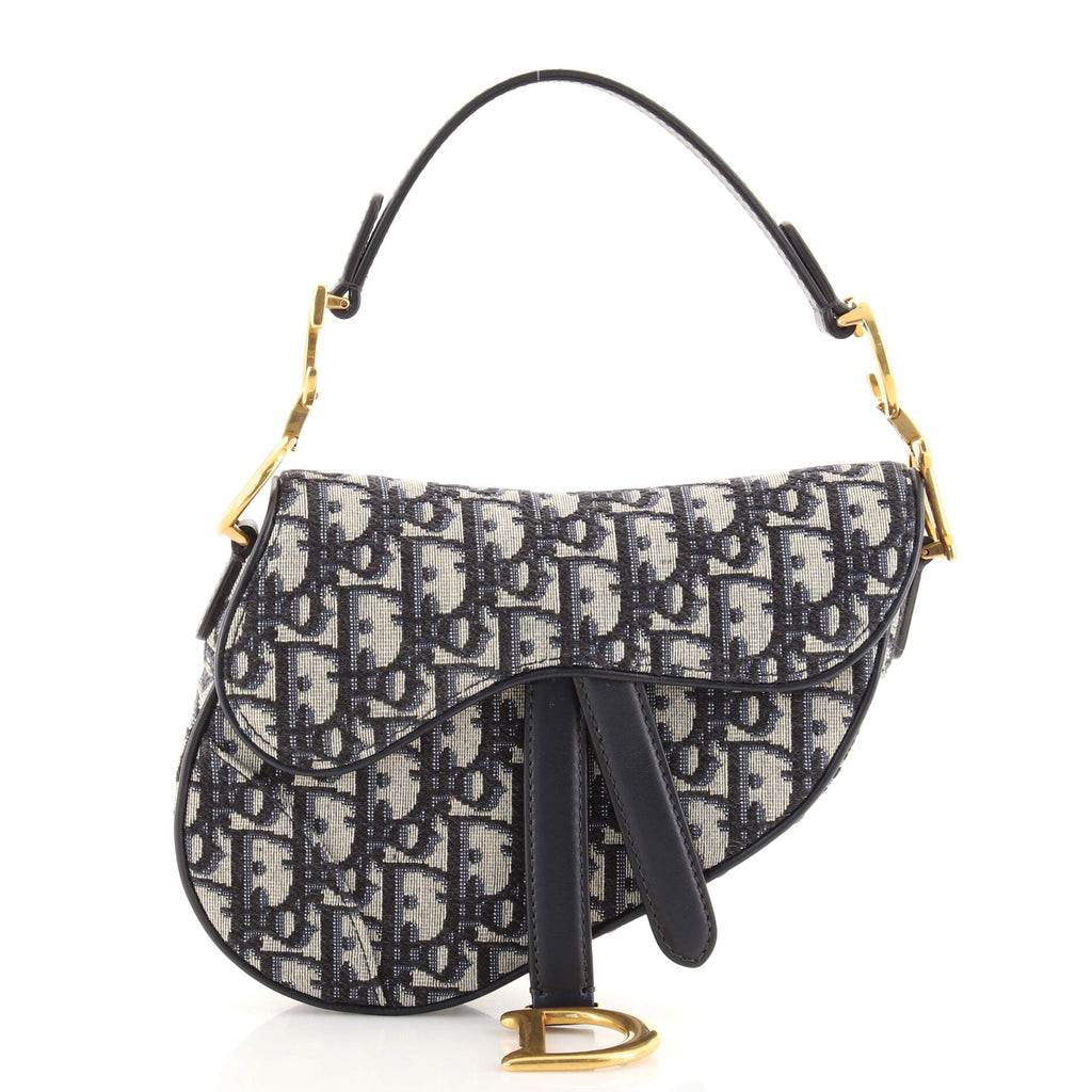 Saddle Handbag Oblique Canvas Mini
