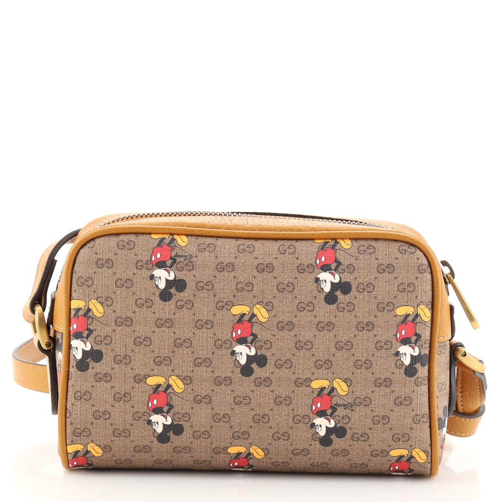 Disney Mickey Mouse Shoulder Bag Printed Mini GG Coated Canvas Mini