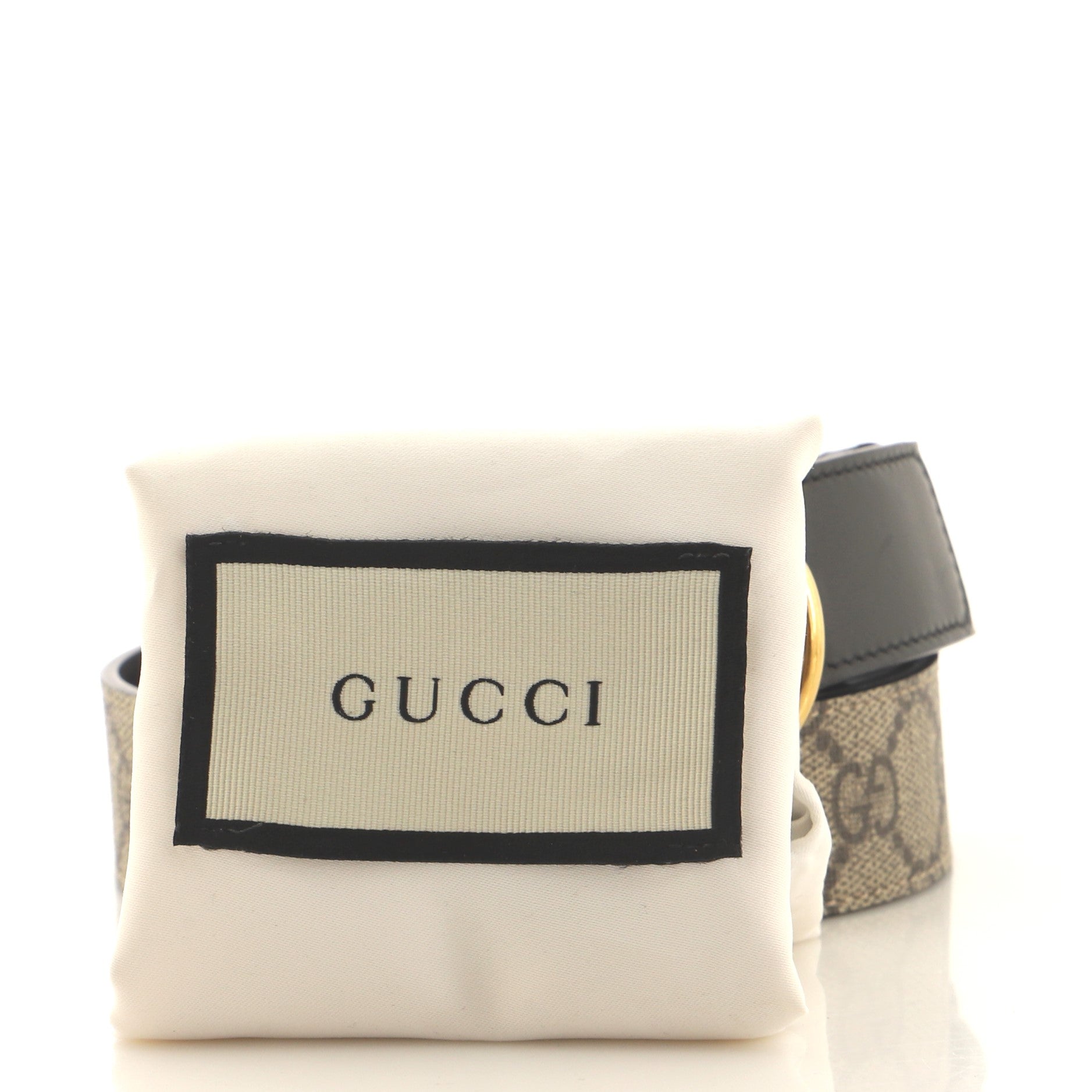 GG Marmont Belt GG Coated Canvas and Leather Wide 80