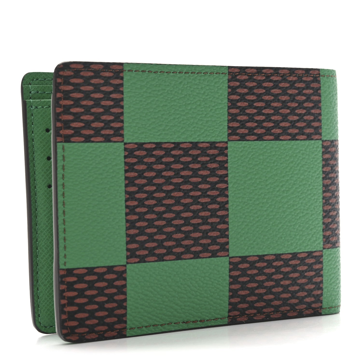 Damier Pop Multiple Wallet Green