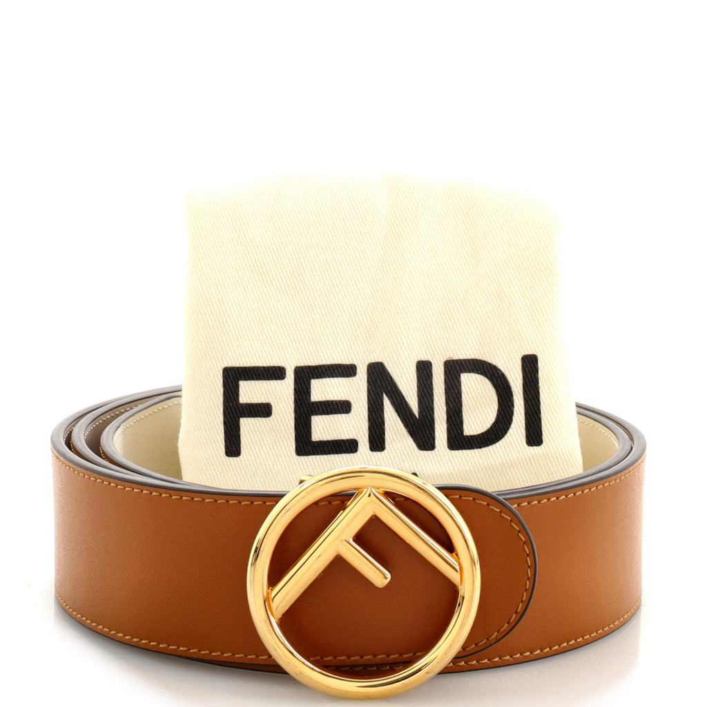 F is Fendi Belt Leather Wide 100