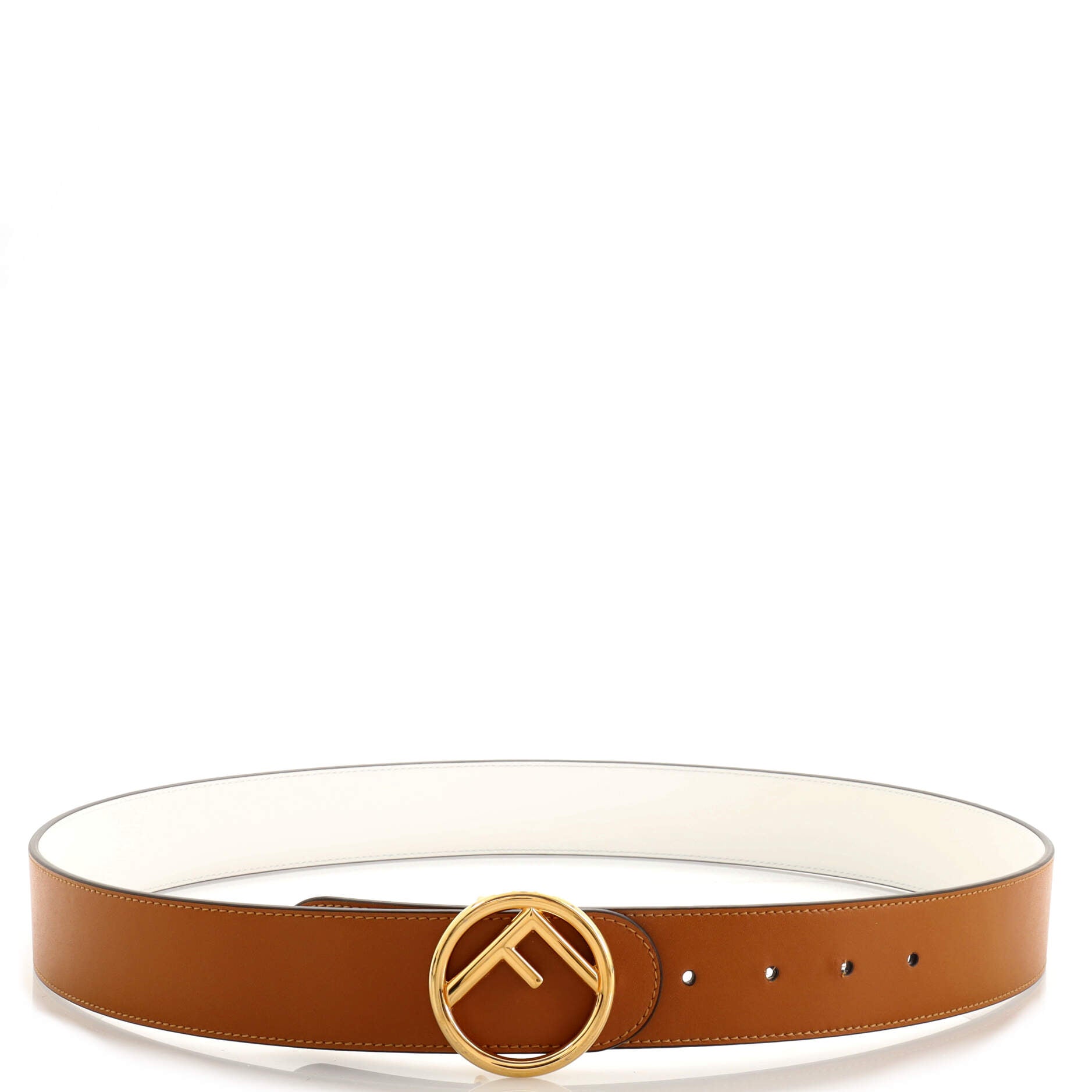 F is Fendi Belt Leather Wide 100