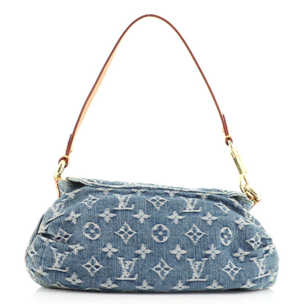 Pleaty Handbag Denim Mini