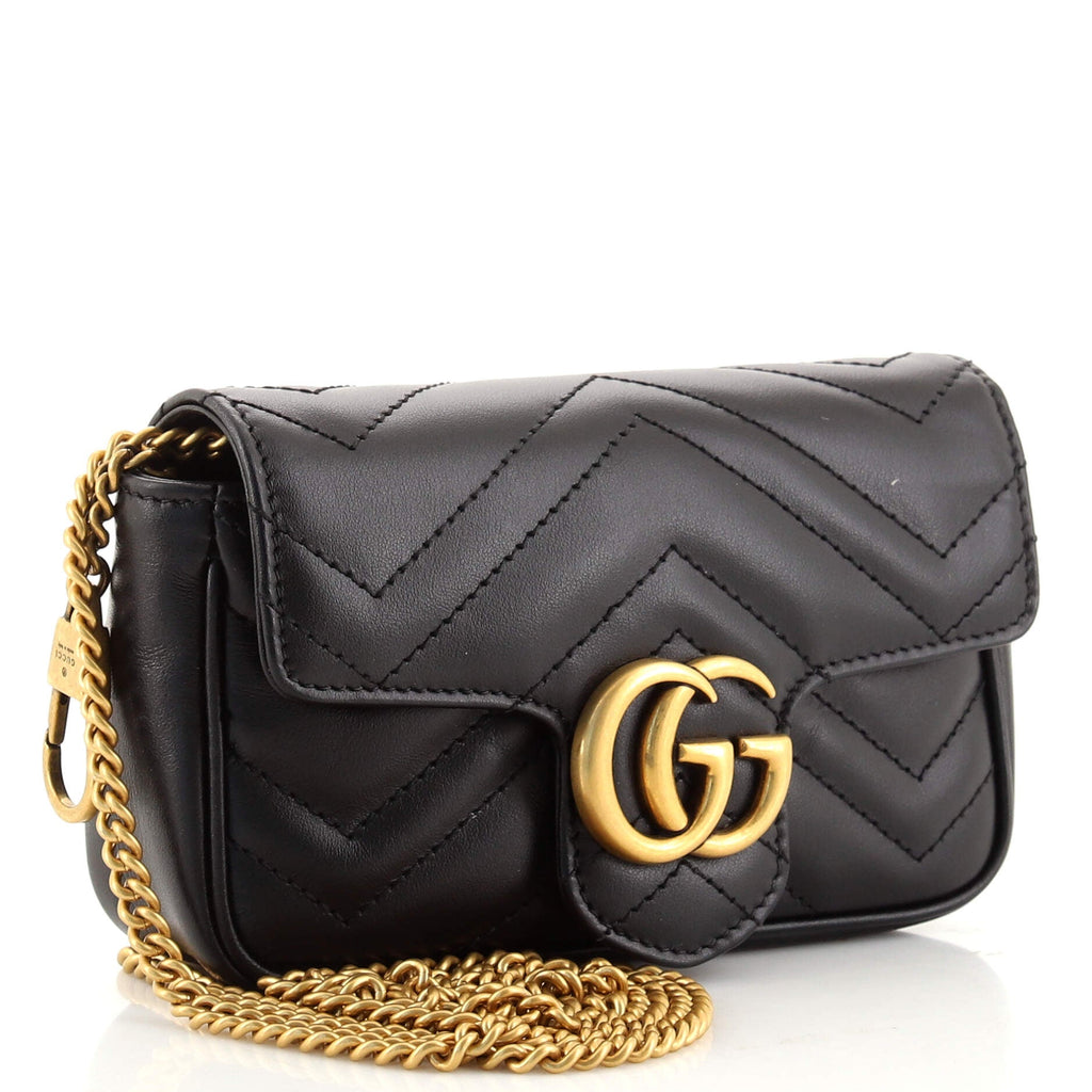 GG Marmont Flap Bag Matelasse Leather Super Mini