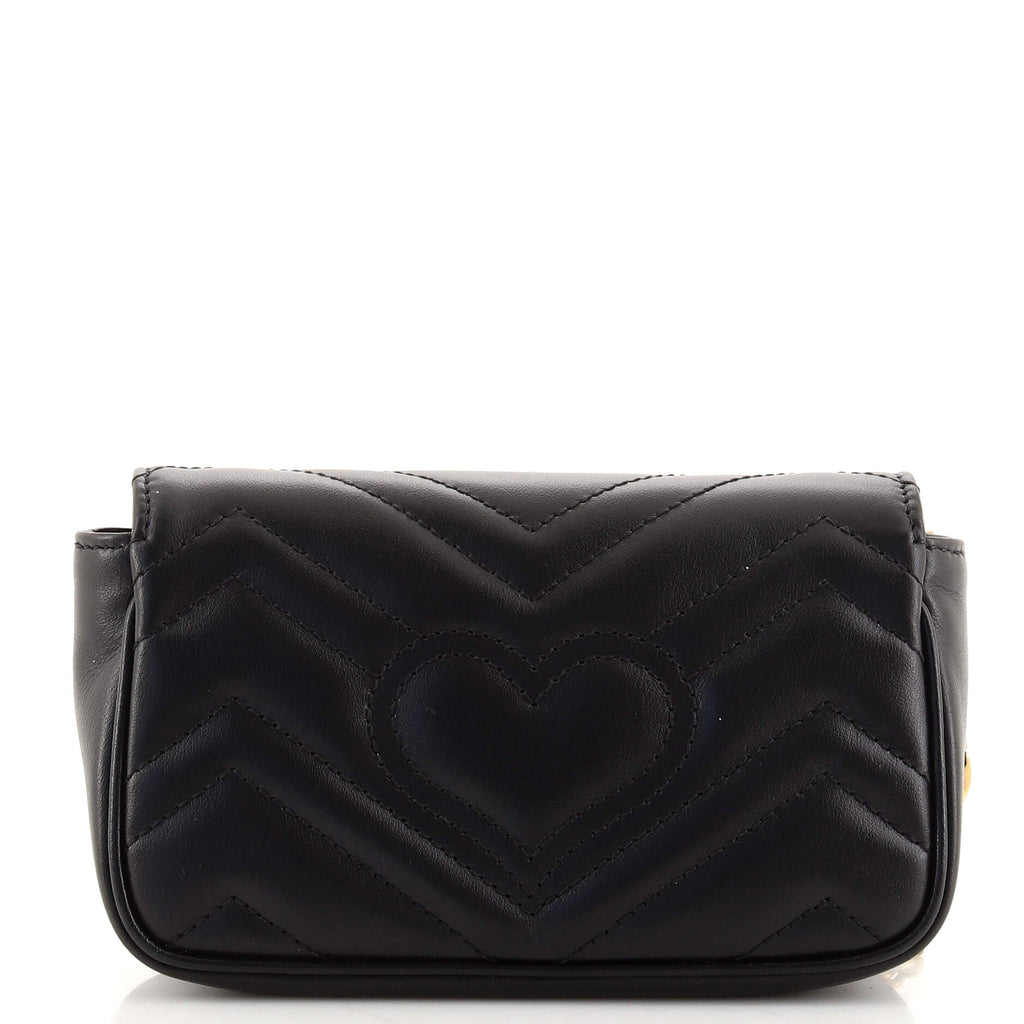 GG Marmont Flap Bag Matelasse Leather Super Mini
