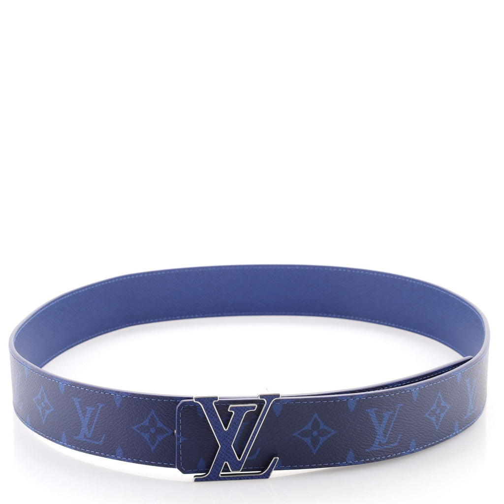 LV Initiales Reversible Belt Monogram Taigarama Wide 100