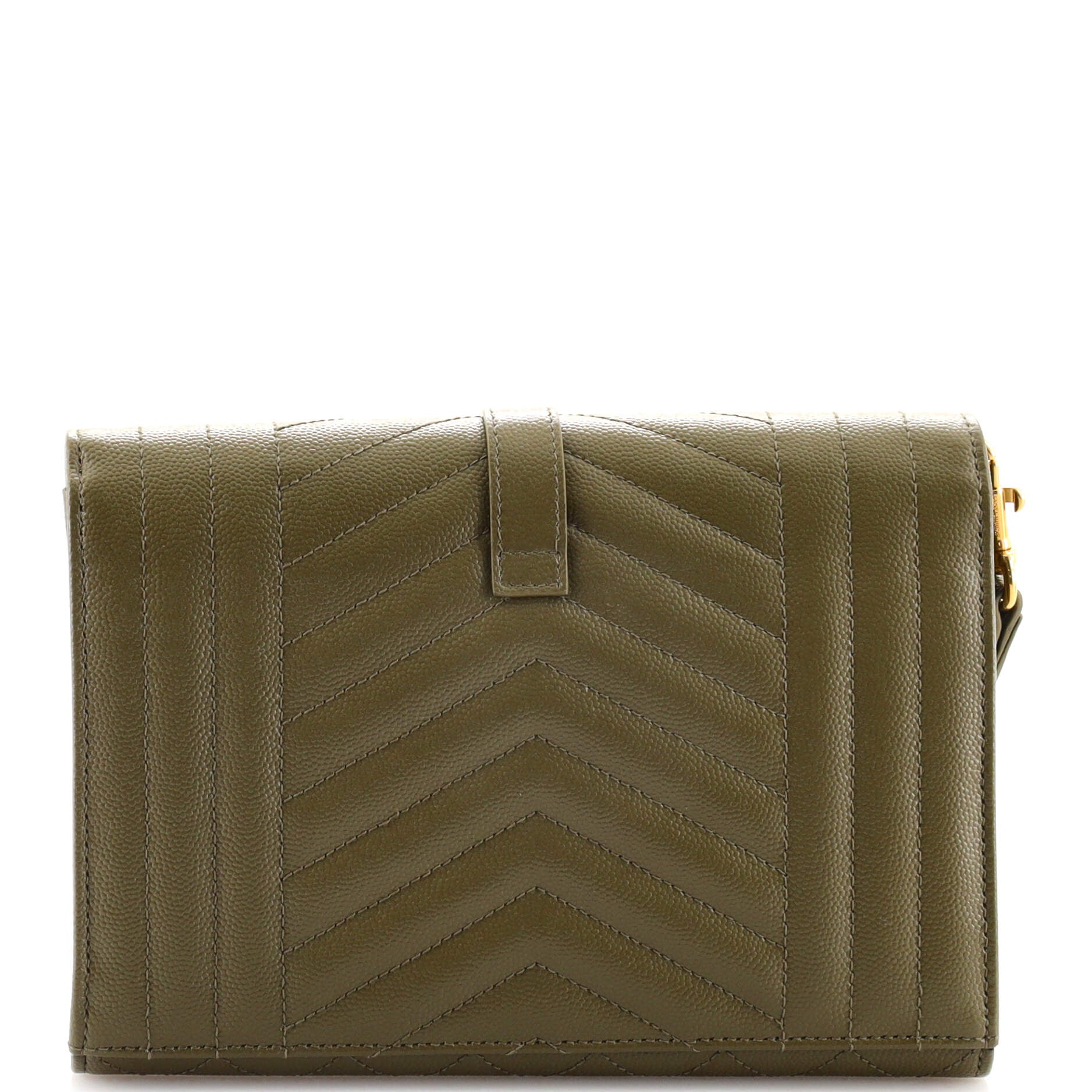 Classic Monogram Envelope Wristlet Clutch Mixed Matelasse Leather