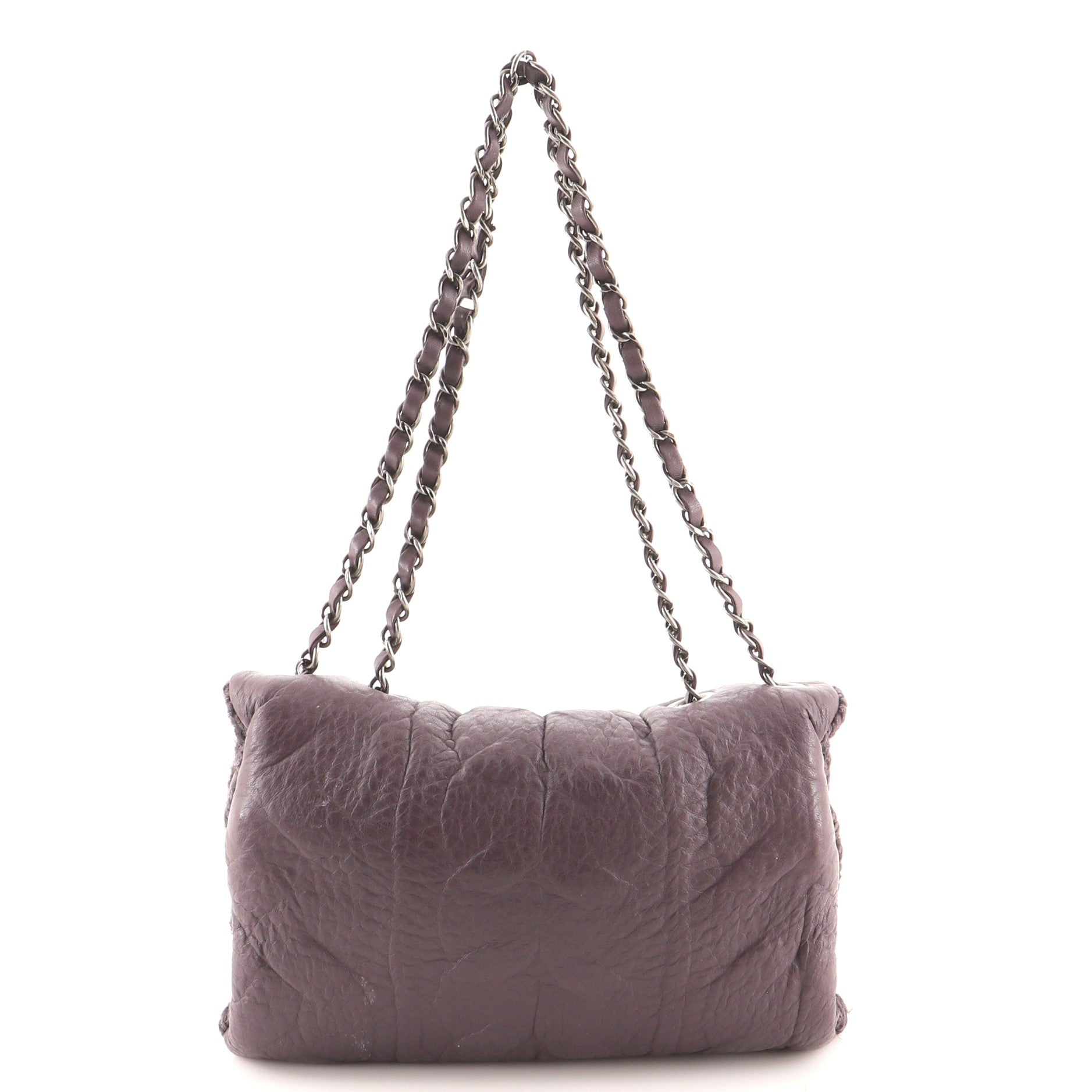 Chic Knit Flap Bag Sheepskin and Wool Mini