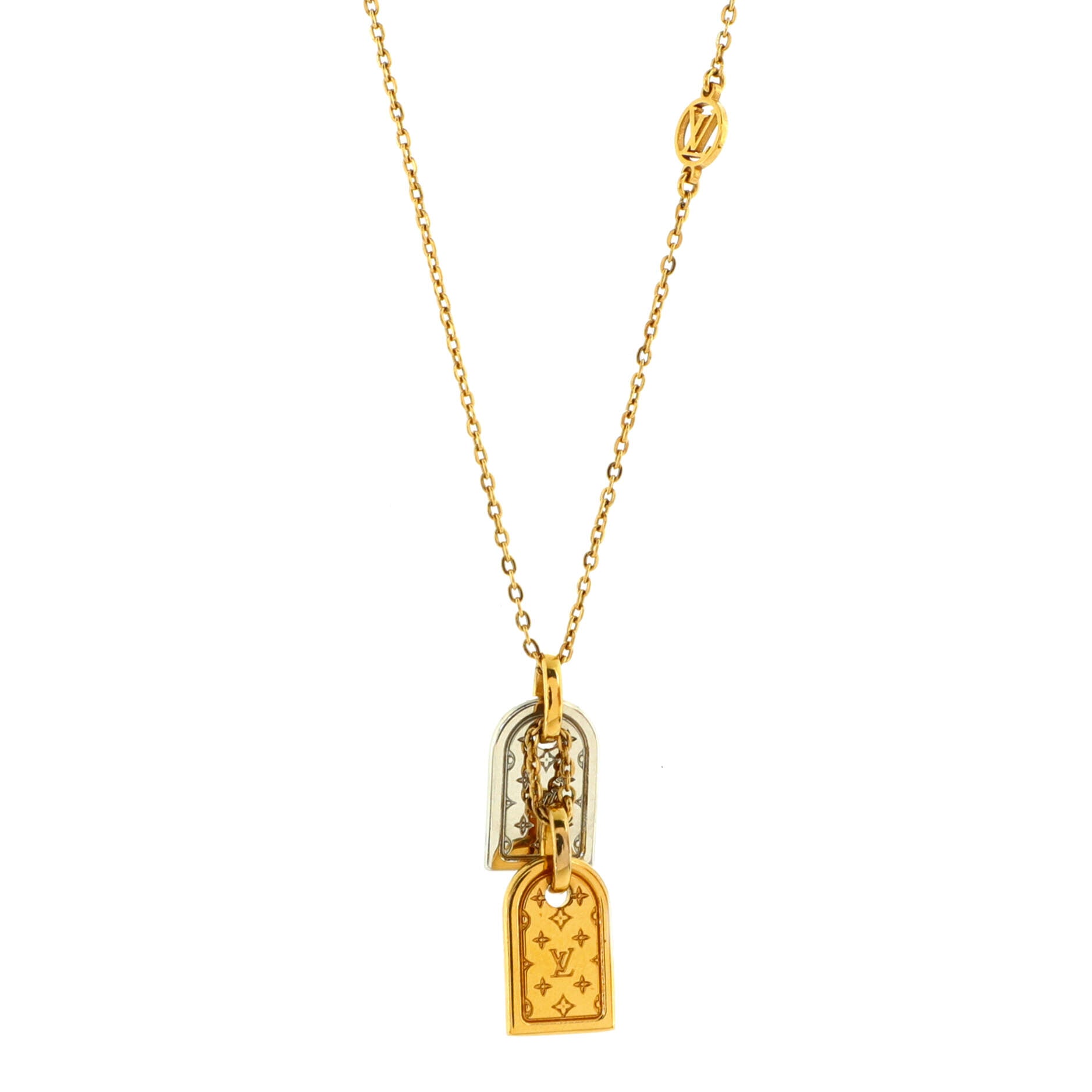 Nanogram Name Tag Pendant Necklace Metal