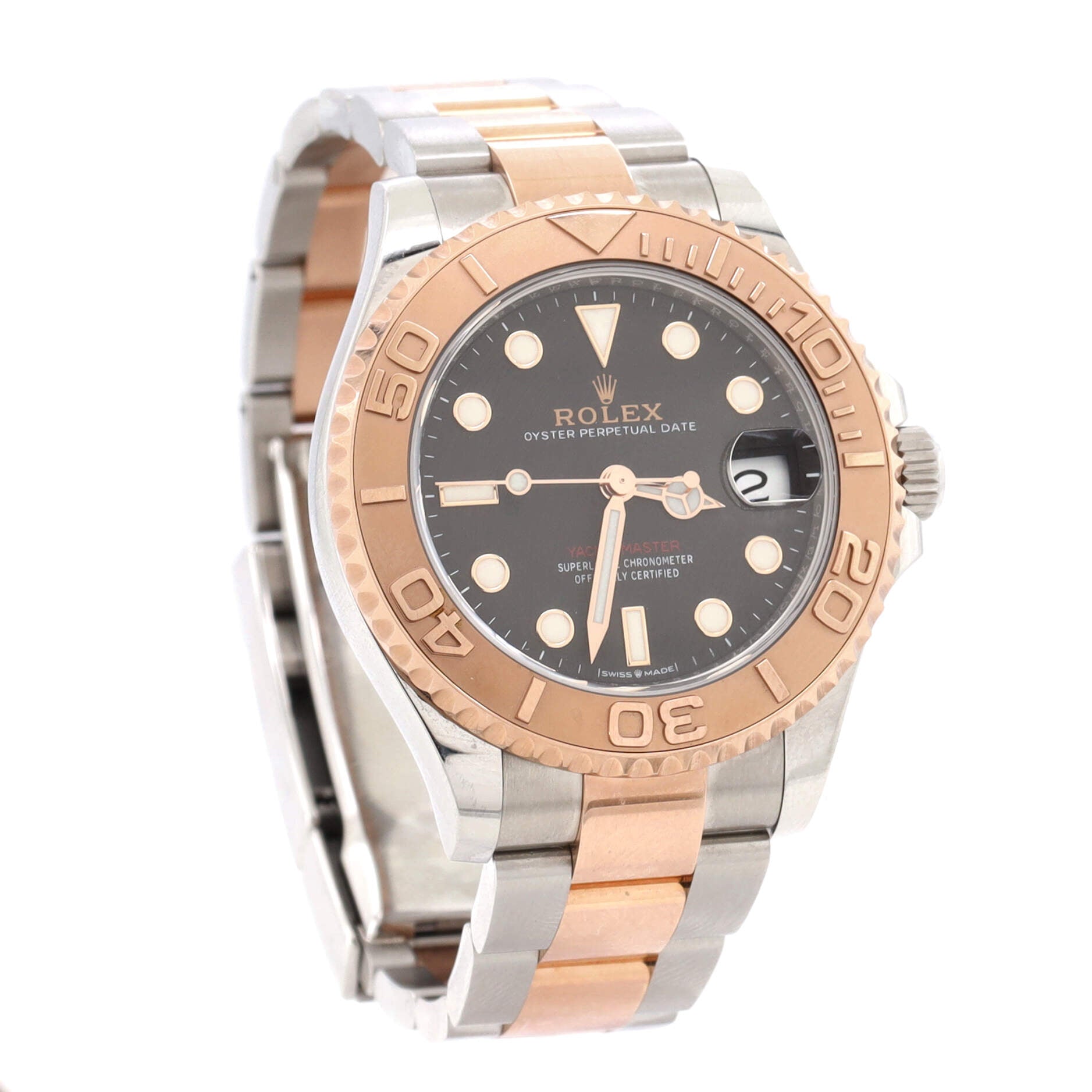 Oyster Perpetual Yacht-Master Automatic Watch Stainless Steel and Rose Gold 37