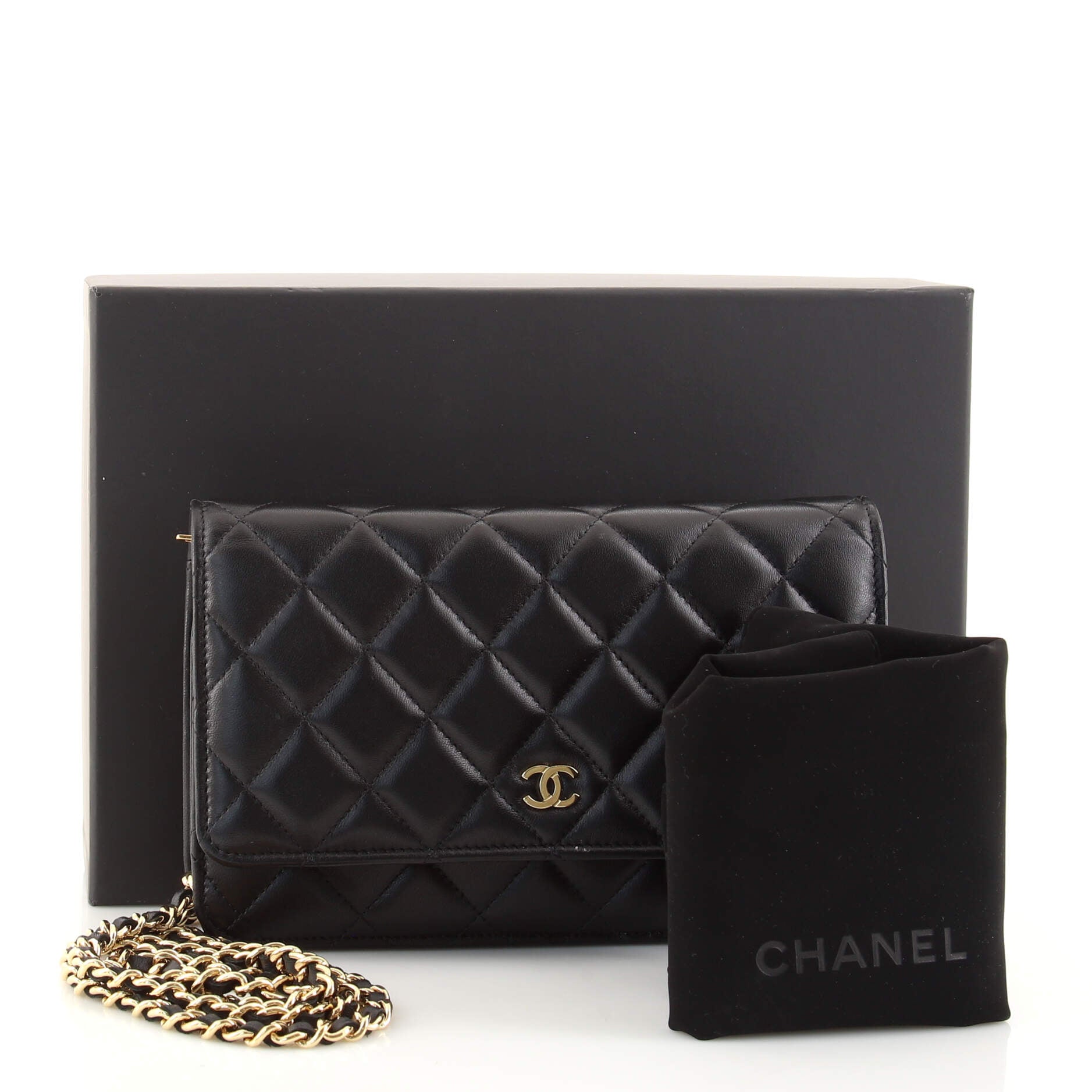 Wallet on Chain Quilted Lambskin Mini