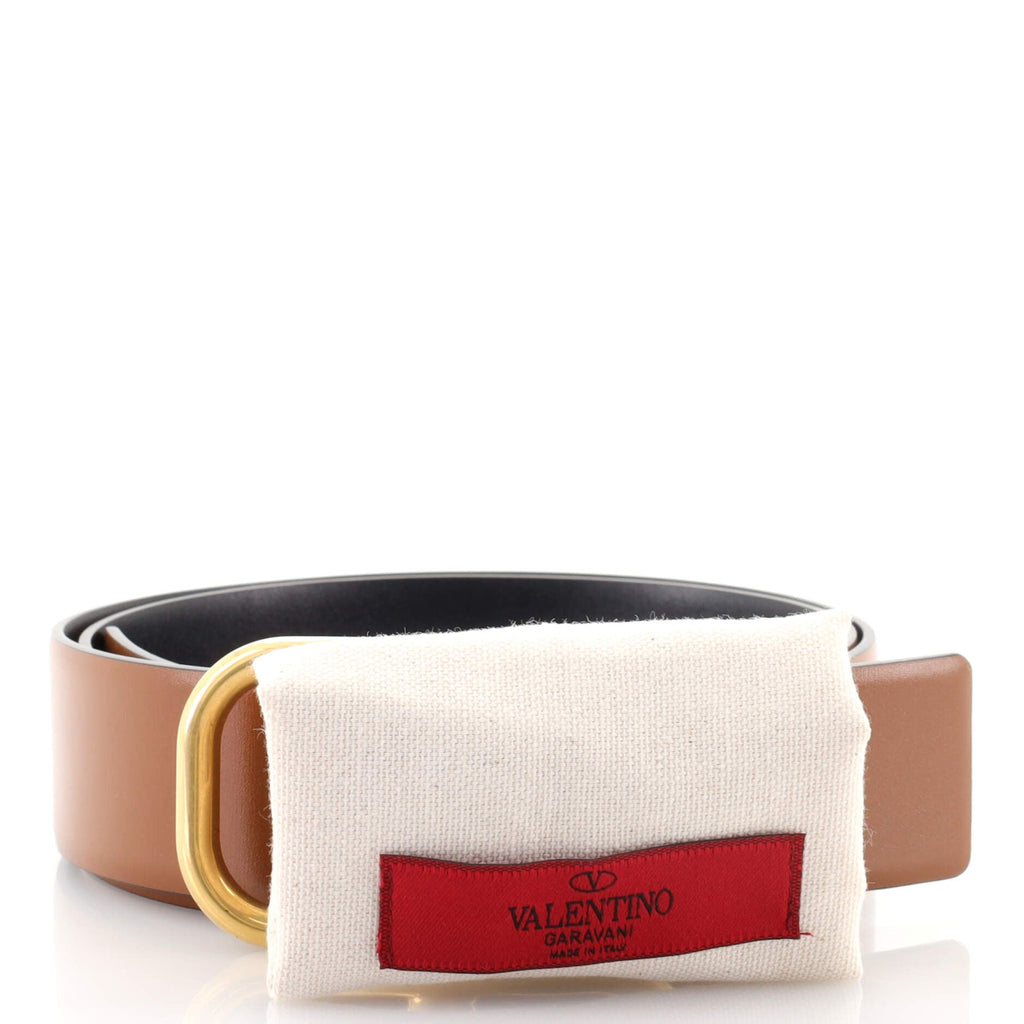 VLogo Reversible Belt Leather Wide 90