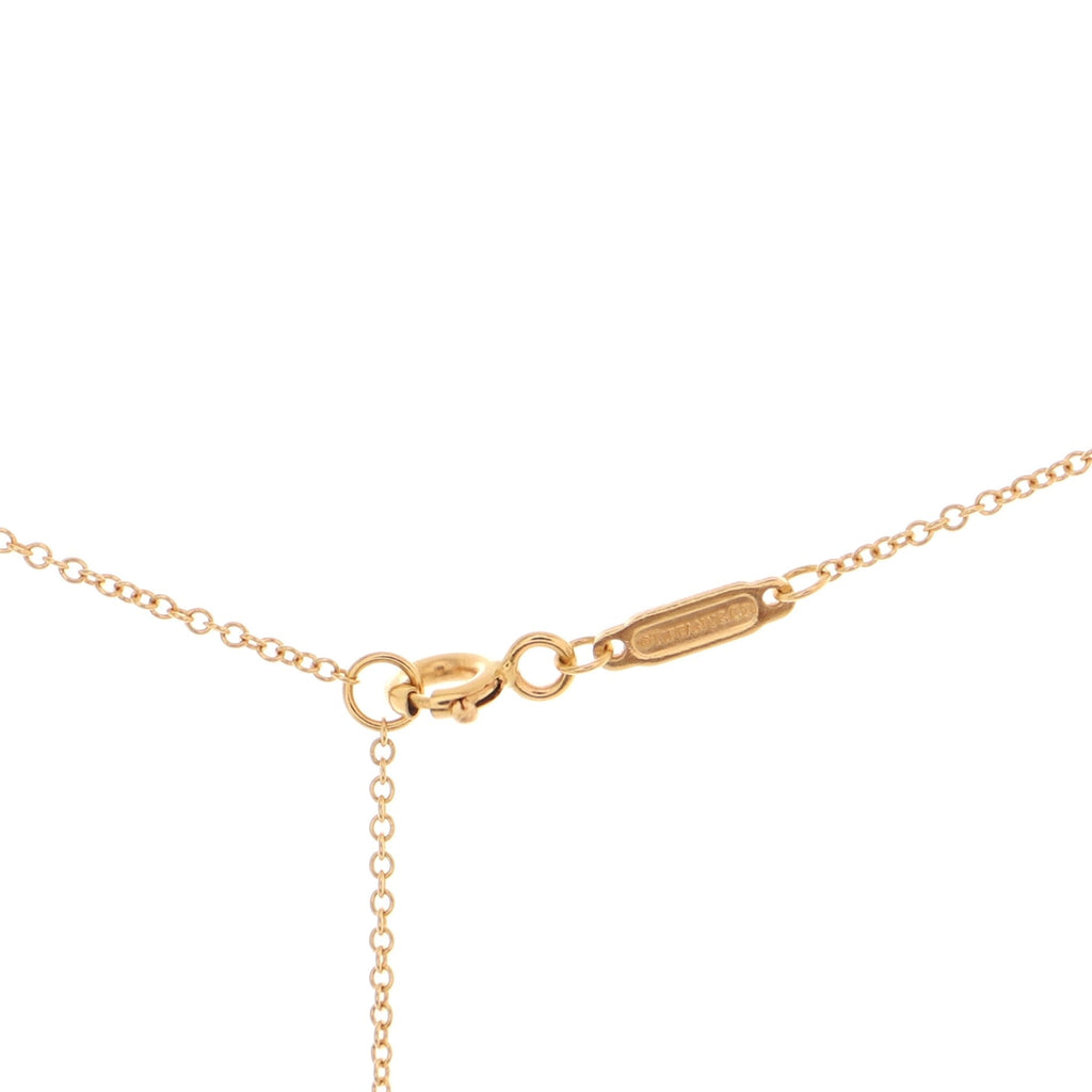 T Smile Pendant Necklace 18K Rose Gold Small