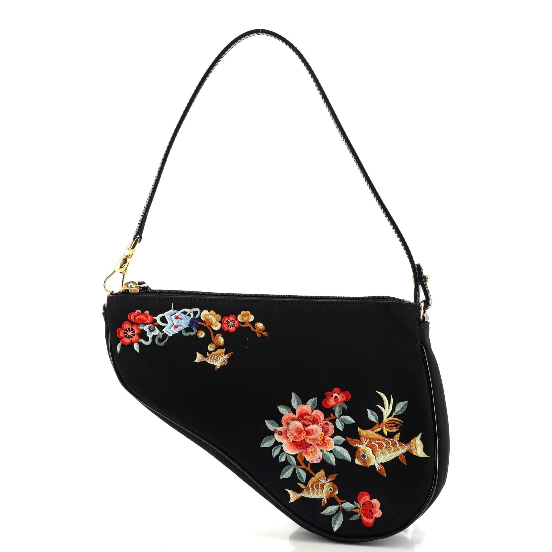 Vintage Saddle Bag Printed Canvas Mini