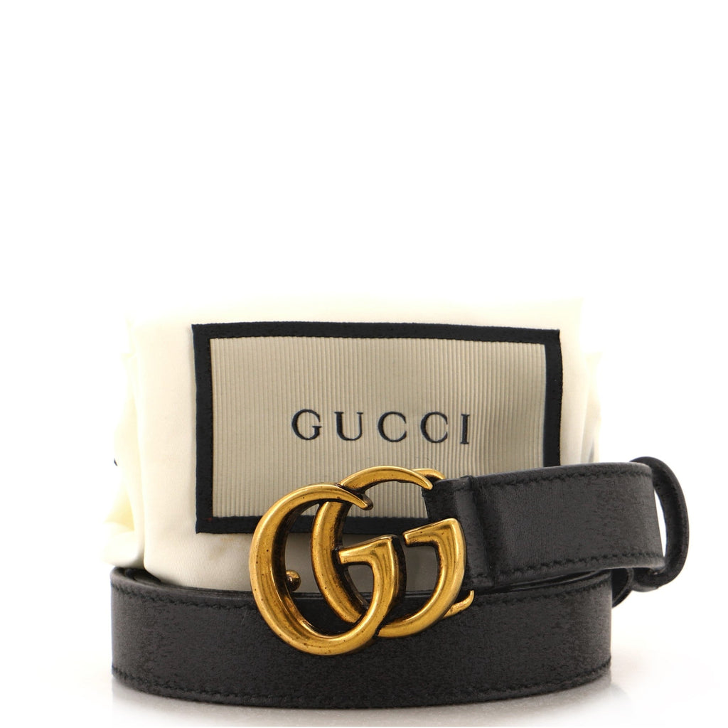 GG Marmont Belt Leather Thin 65