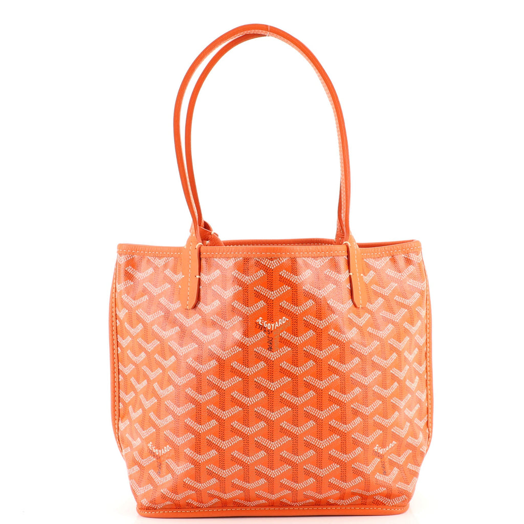 Anjou Reversible Tote Coated Canvas Mini