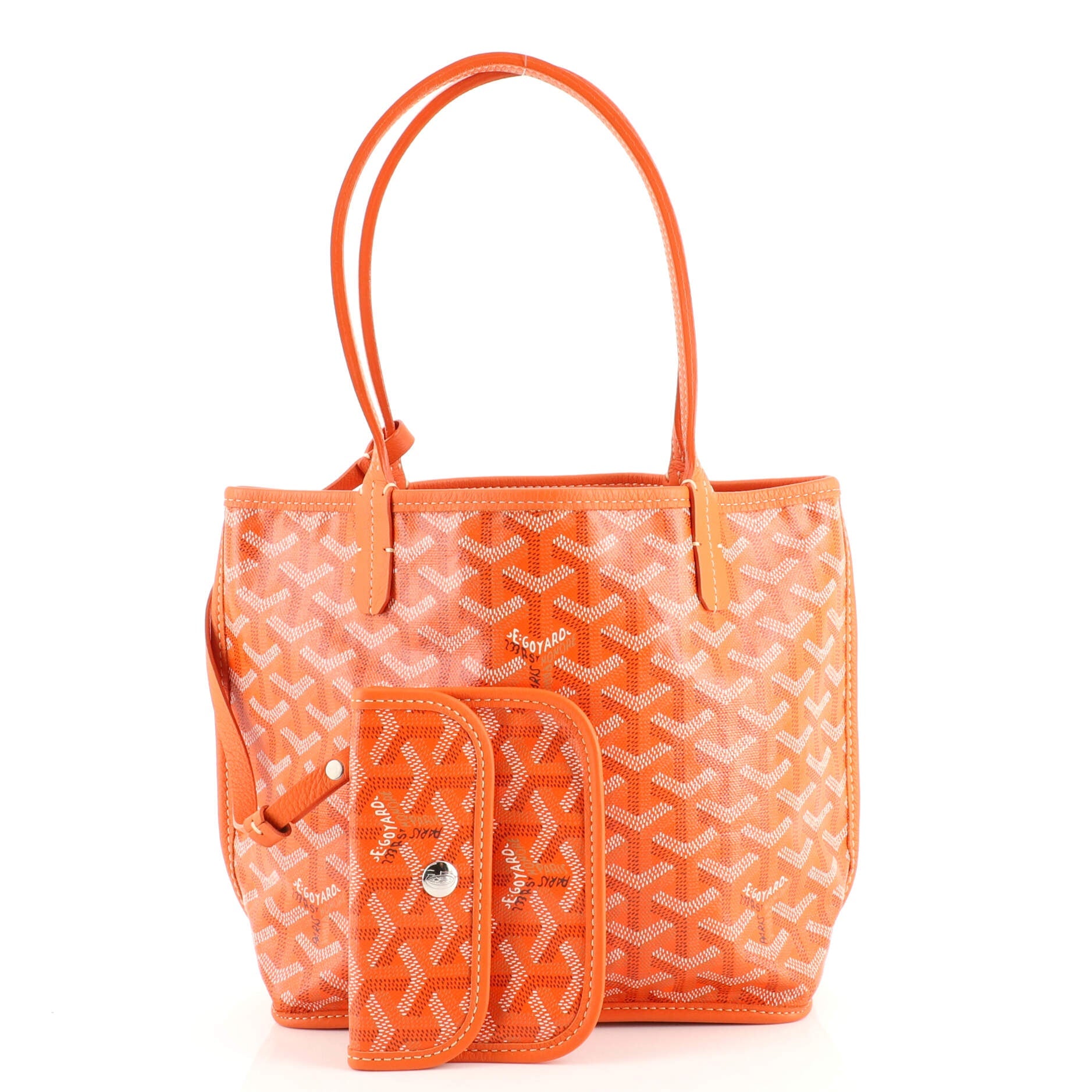 Anjou Reversible Tote Coated Canvas Mini