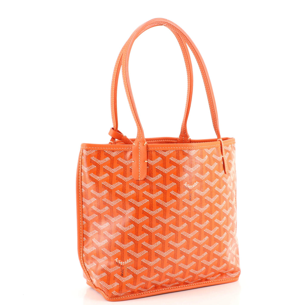 Anjou Reversible Tote Coated Canvas Mini