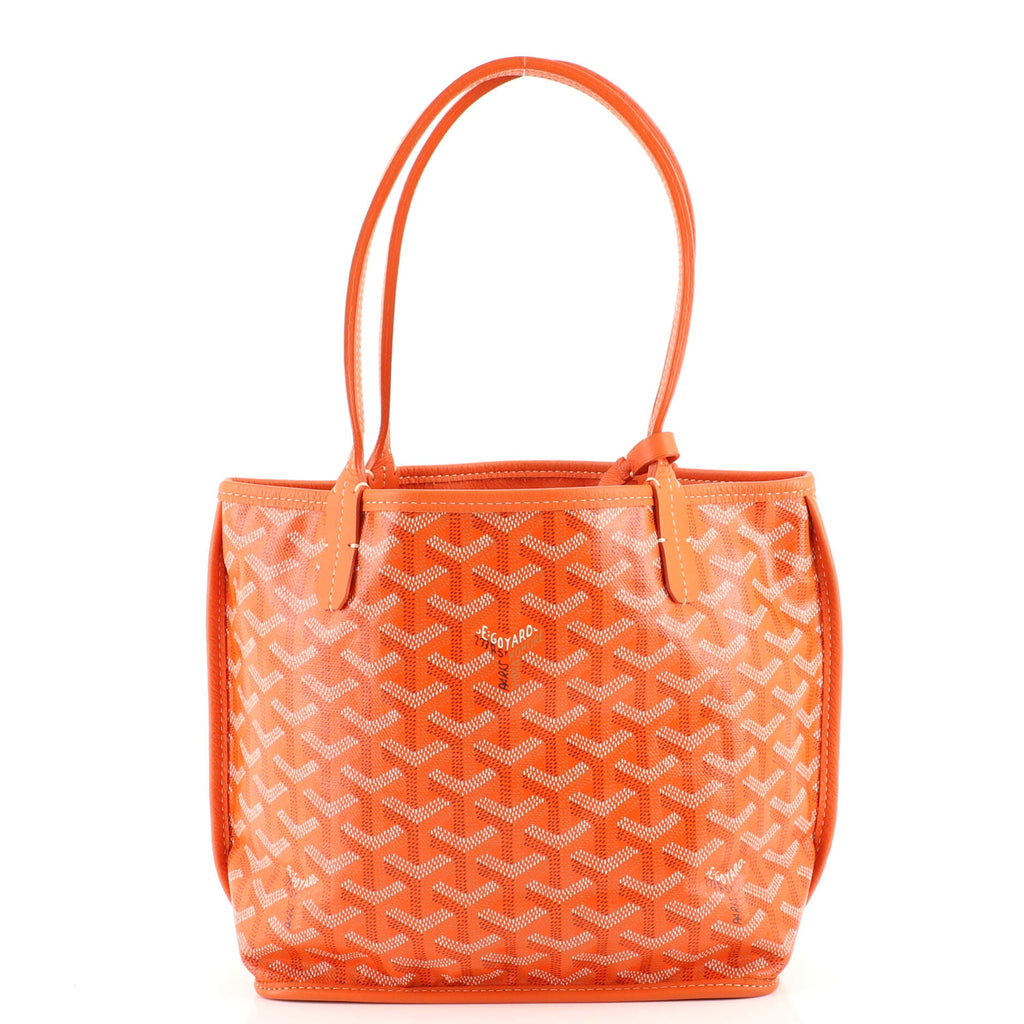 Anjou Reversible Tote Coated Canvas Mini