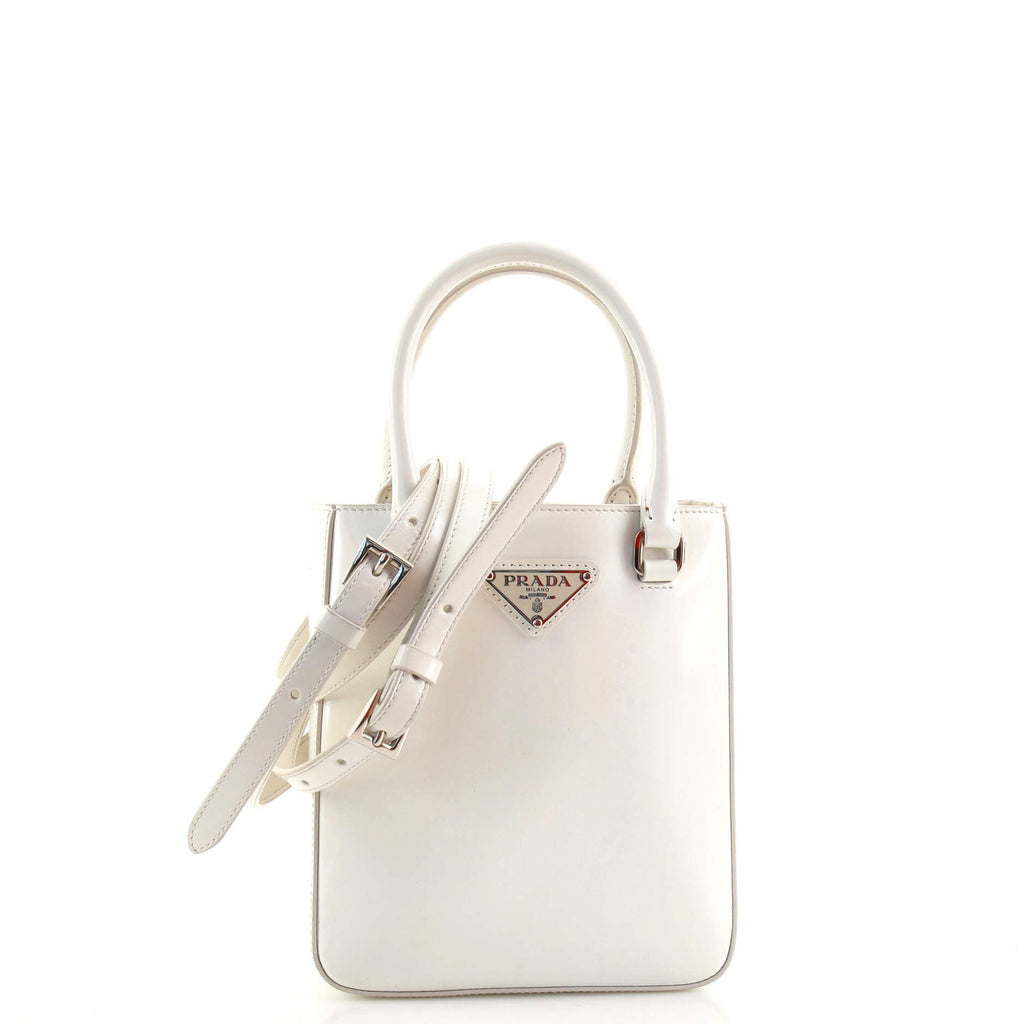 Convertible Open Tote Spazzolato Leather Mini
