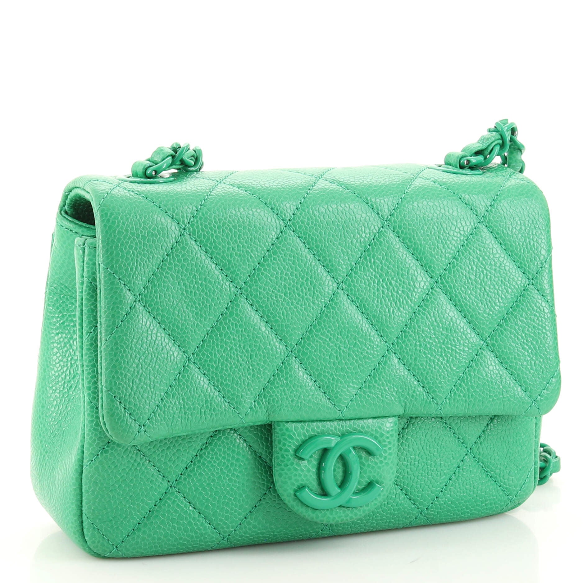 Incognito Square Flap Bag Quilted Caviar Mini