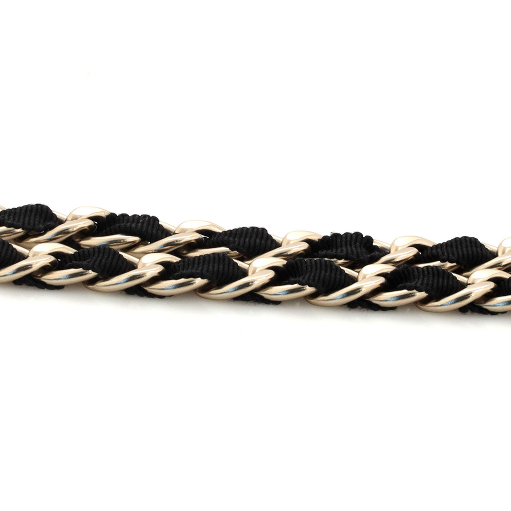 CC Bow Chain Belt Metal and Grosgrain 65