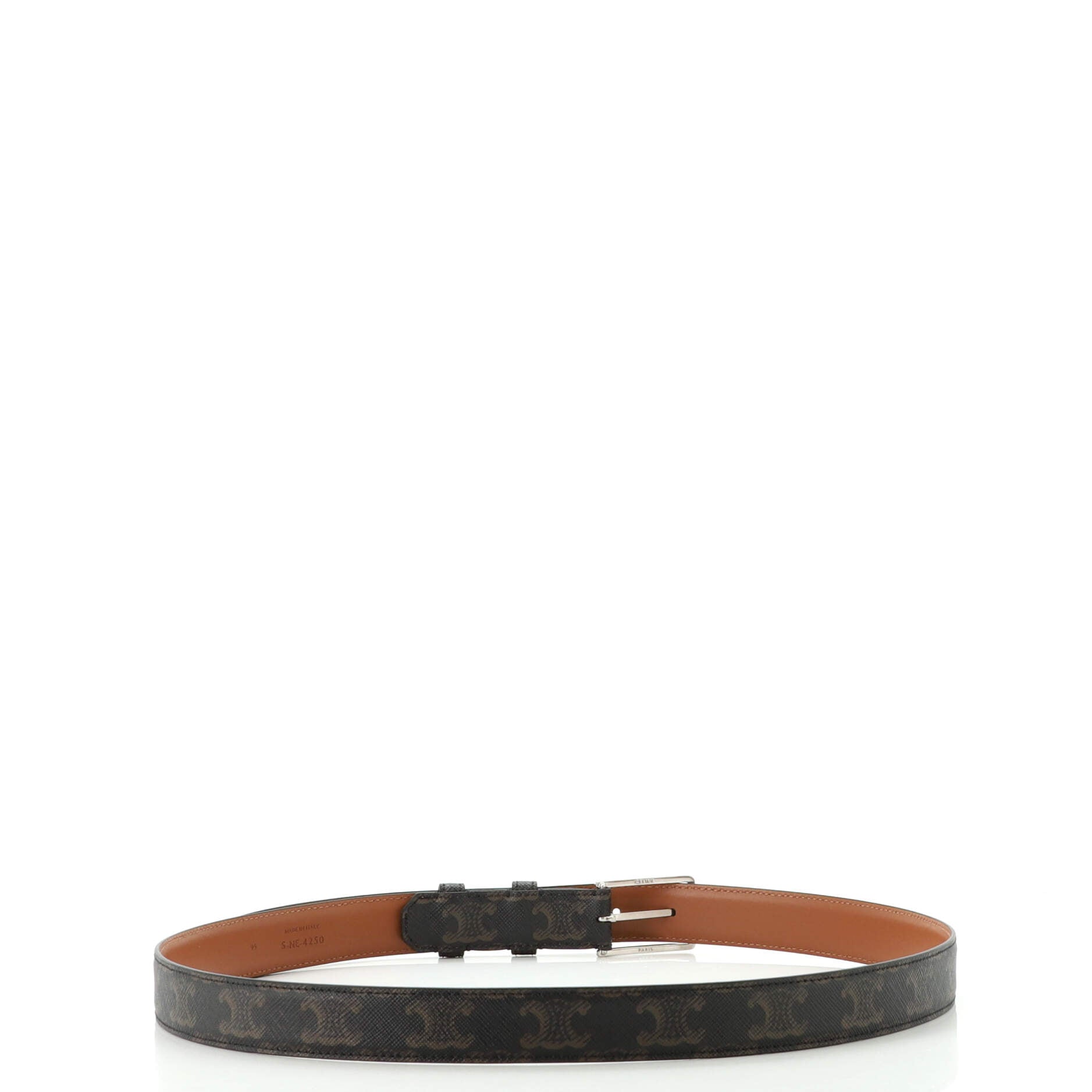 Buckle Belt Triomphe Coated Canvas Medium 95