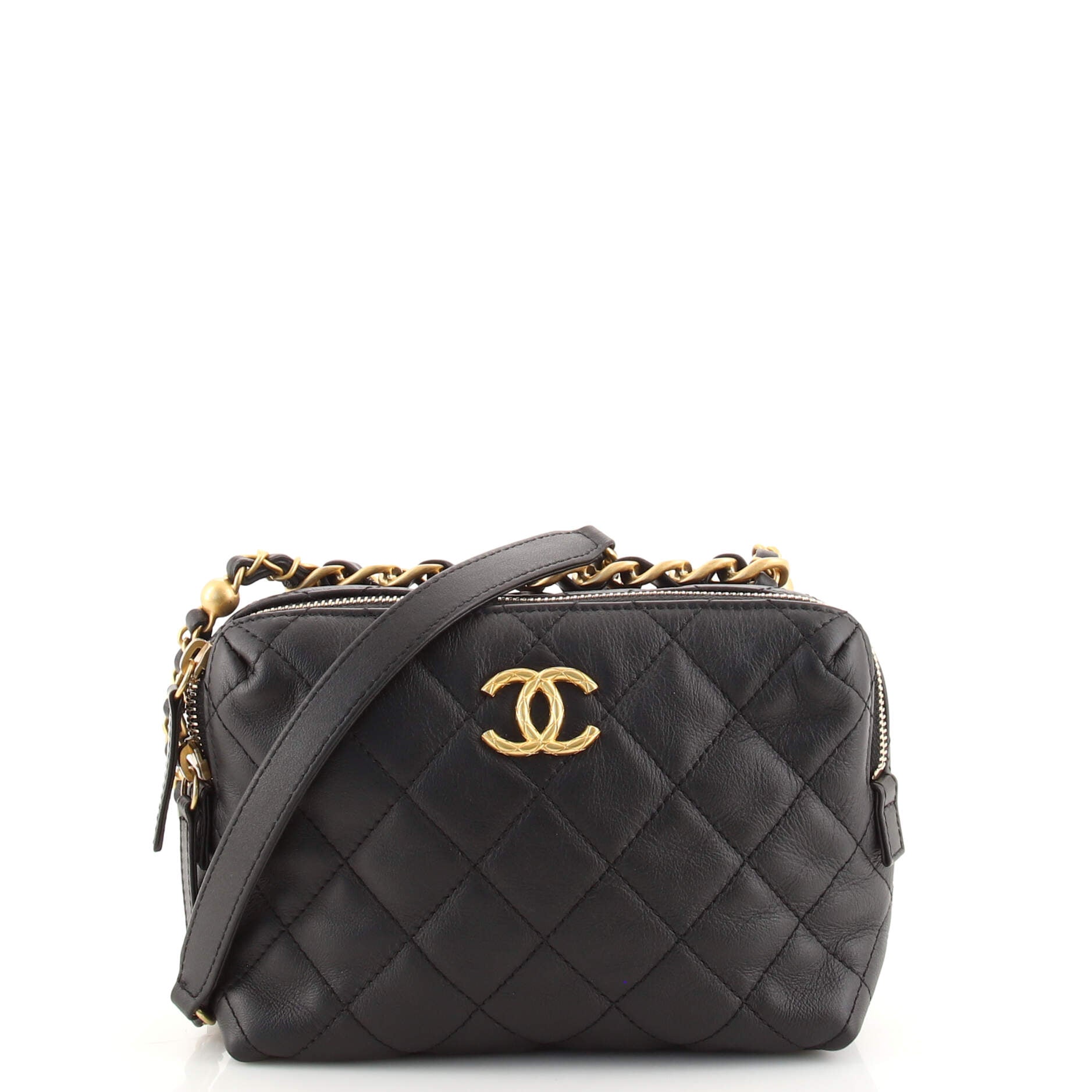Bowling Bag Quilted Calfskin Mini