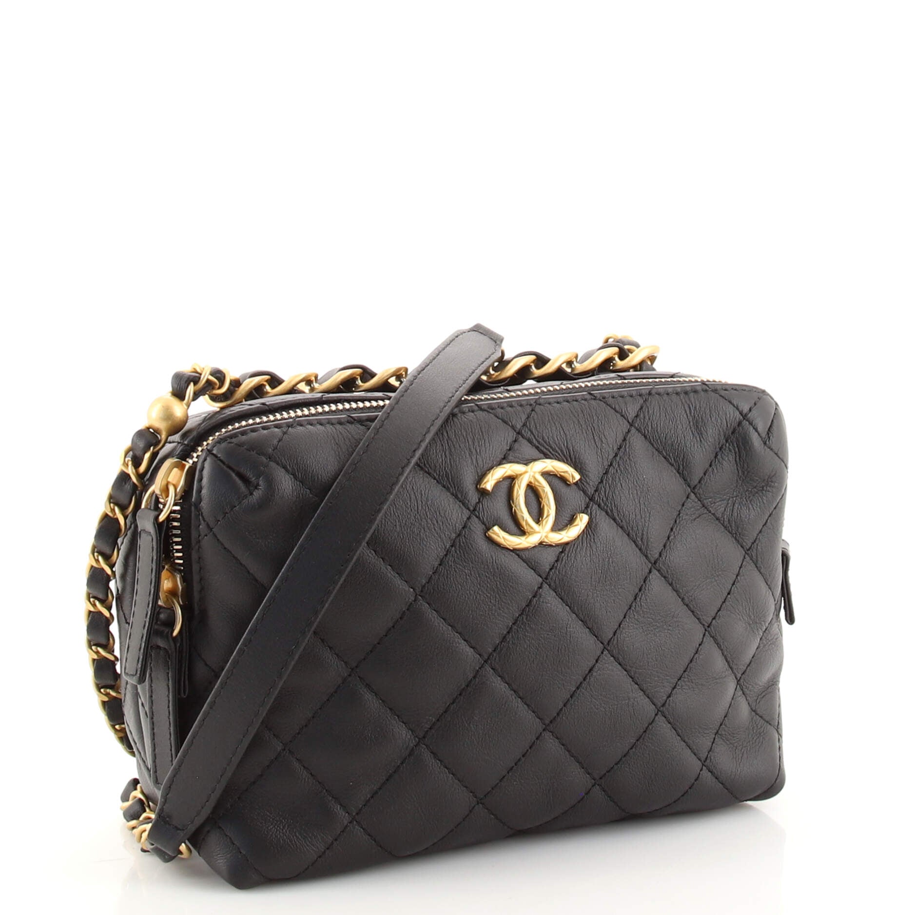 Bowling Bag Quilted Calfskin Mini