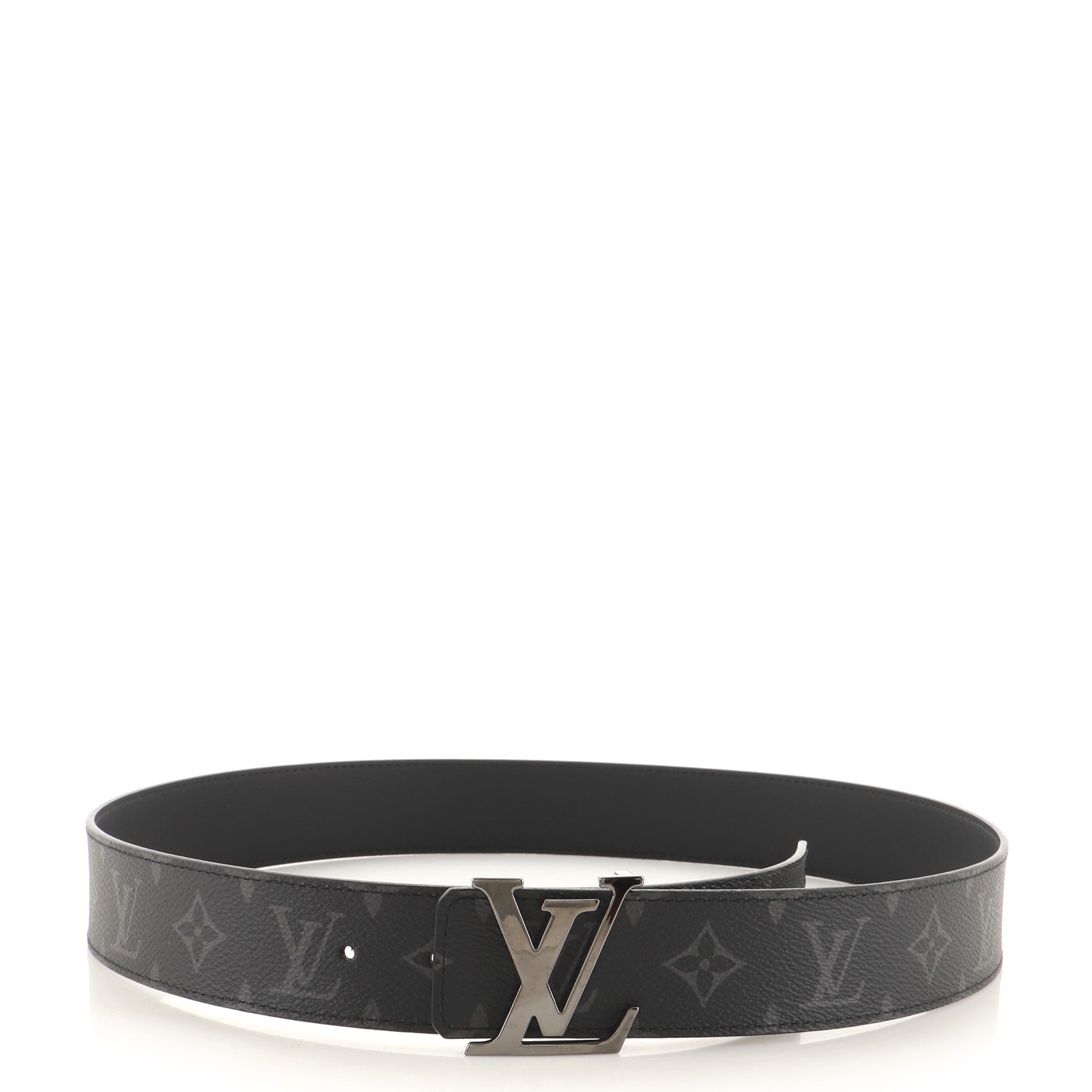LV Initiales Reversible Belt Monogram Eclipse Canvas Wide 95