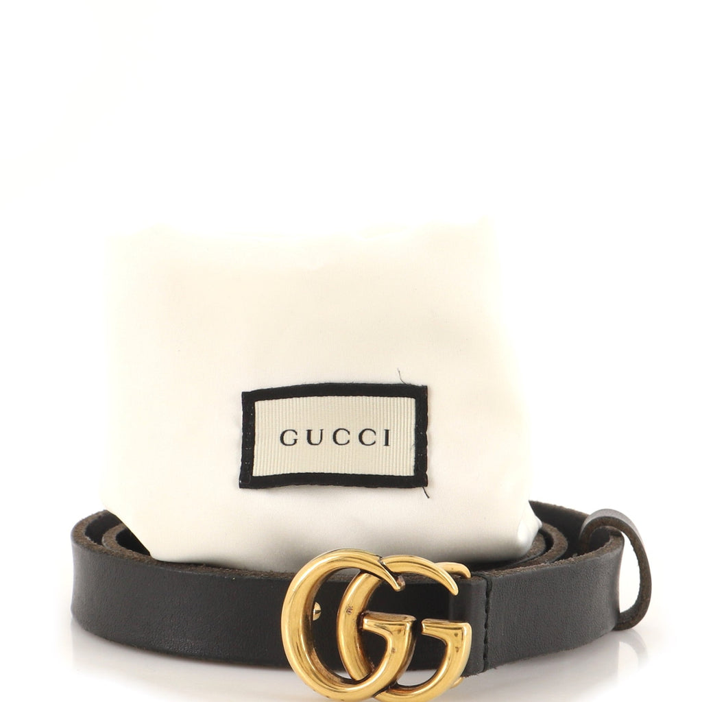 GG Marmont Belt Leather Thin 85