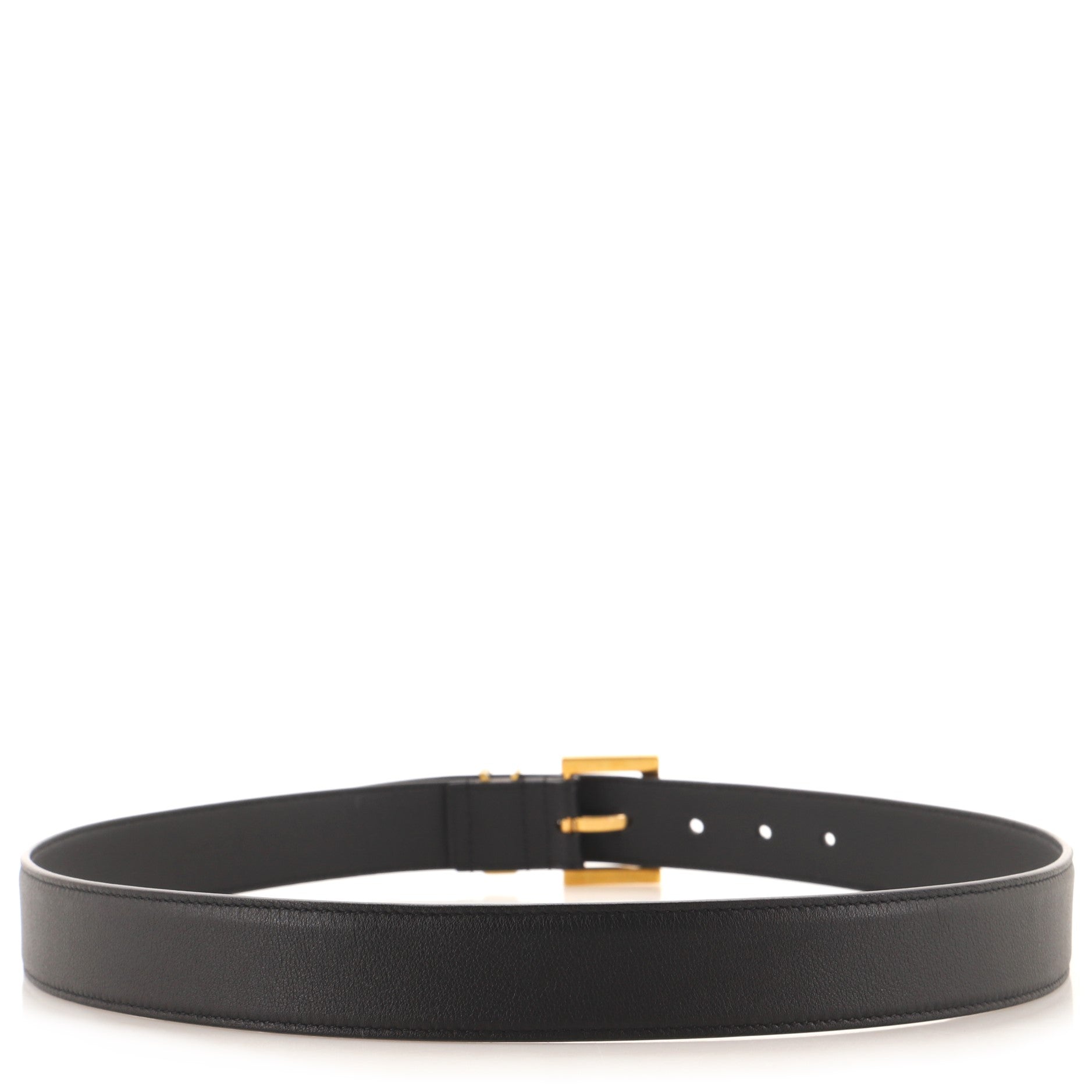 Classic Monogram Square Buckle Belt Leather Medium 90