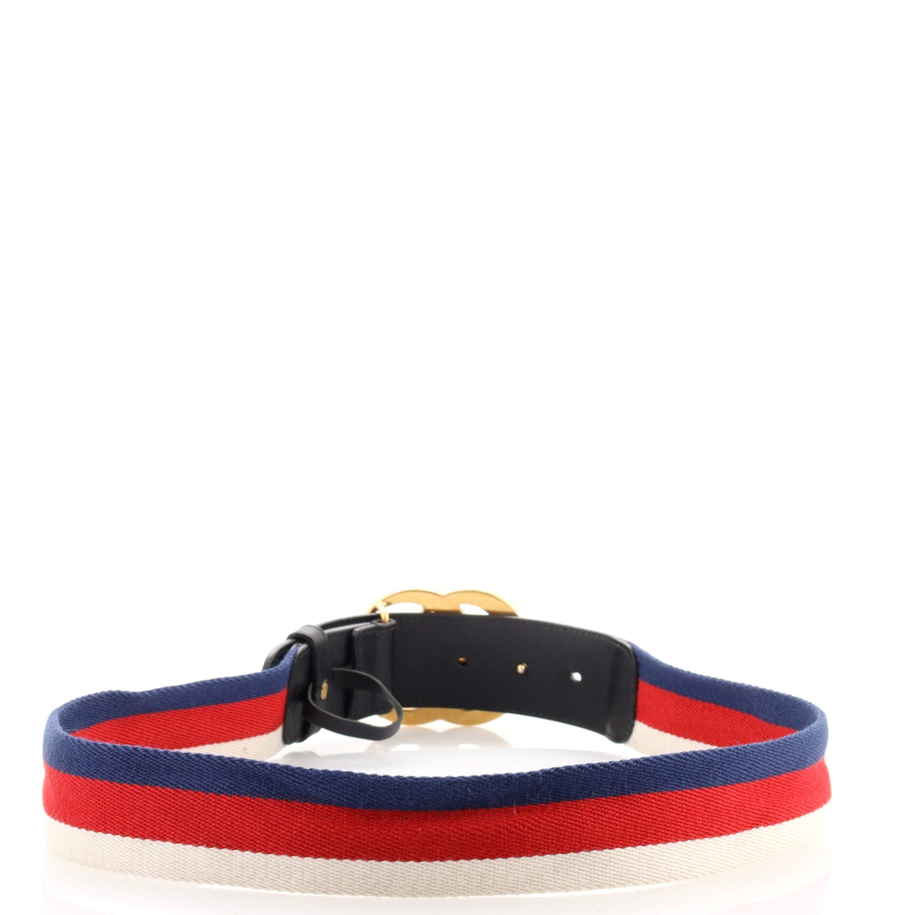 GG Marmont Web Belt Canvas and Leather Wide 85