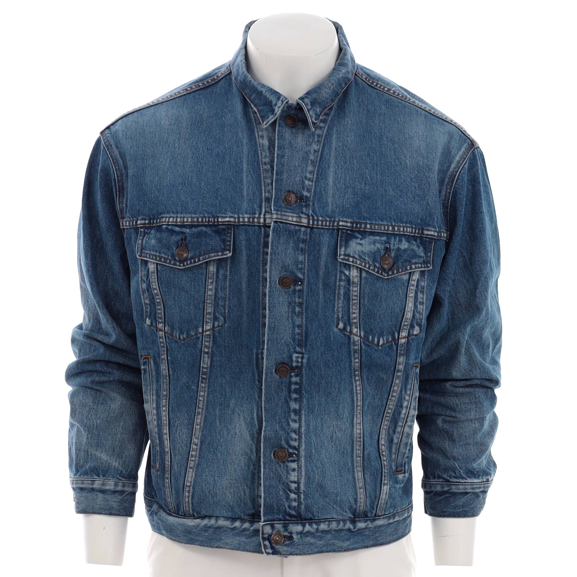 Men's Logo Oversized Jacket Denim