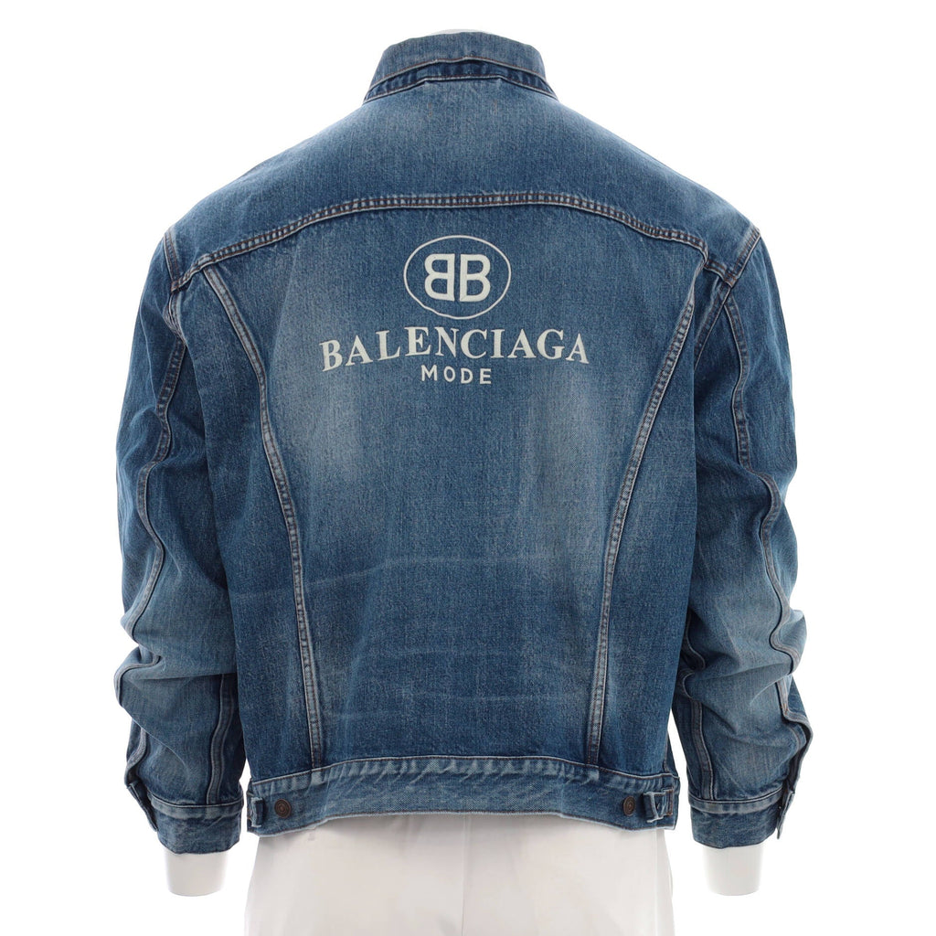 Men's Logo Oversized Jacket Denim