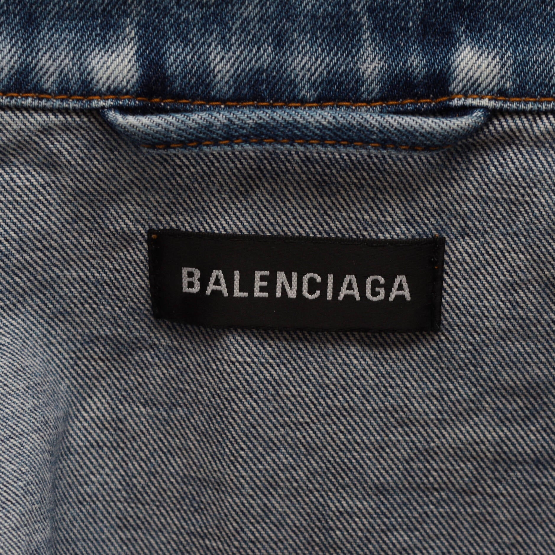 Men's Logo Oversized Jacket Denim